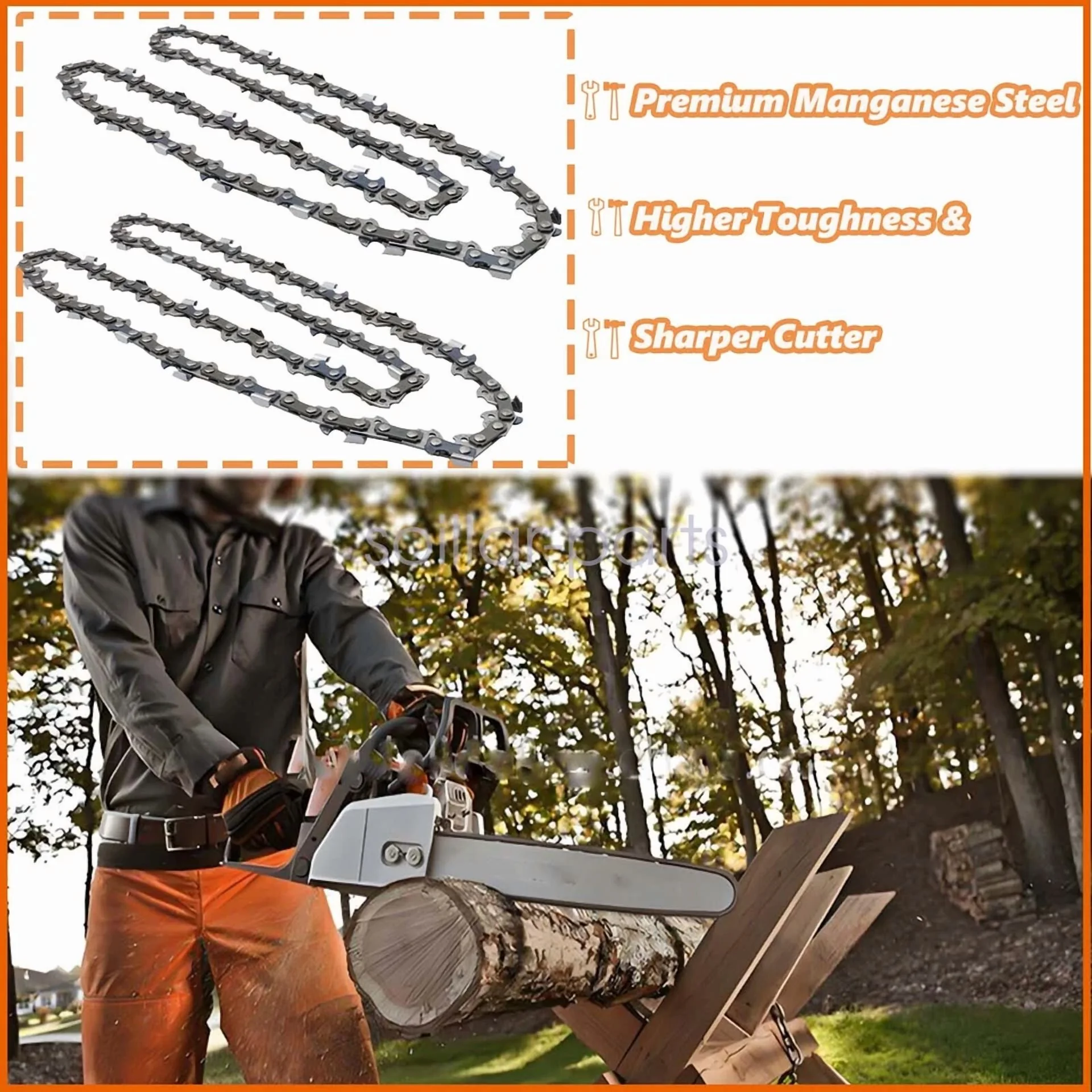 Innovative Replacement Parts Accessory with 2Pack Chain Blade - 3/8Lp - Contemporary Style Model 84BDC9