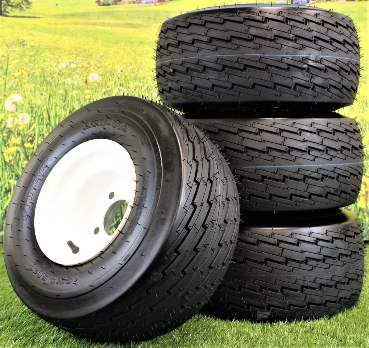 Lawn Mower Tire Sleek with Dot Approved, Non-Directional Tread Pattern - Model AD150A
