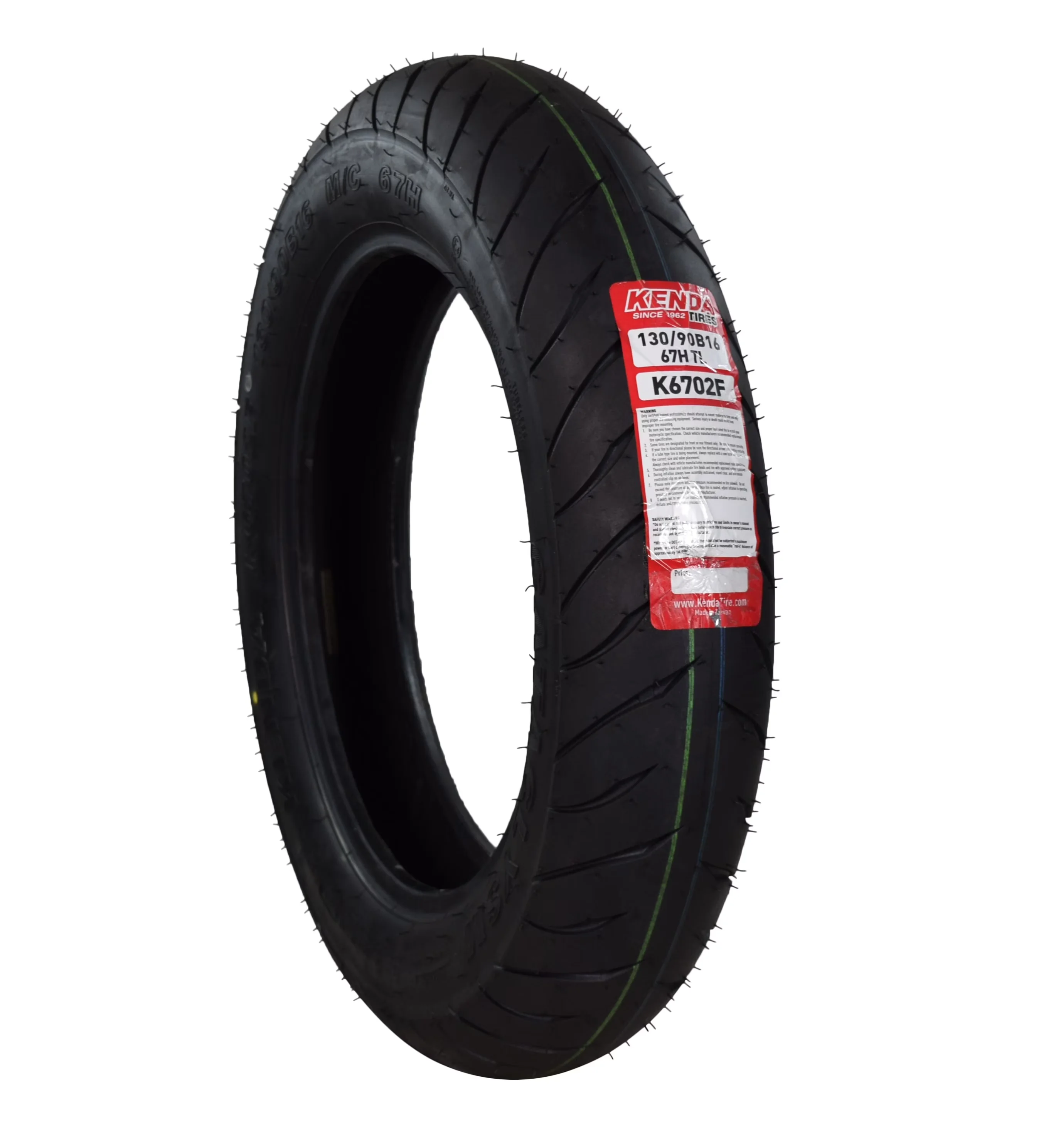 Classic Motorcycle Tire with Dot Approved - Blackwall 90B16 - Industrial Grade Model 2AD3BF