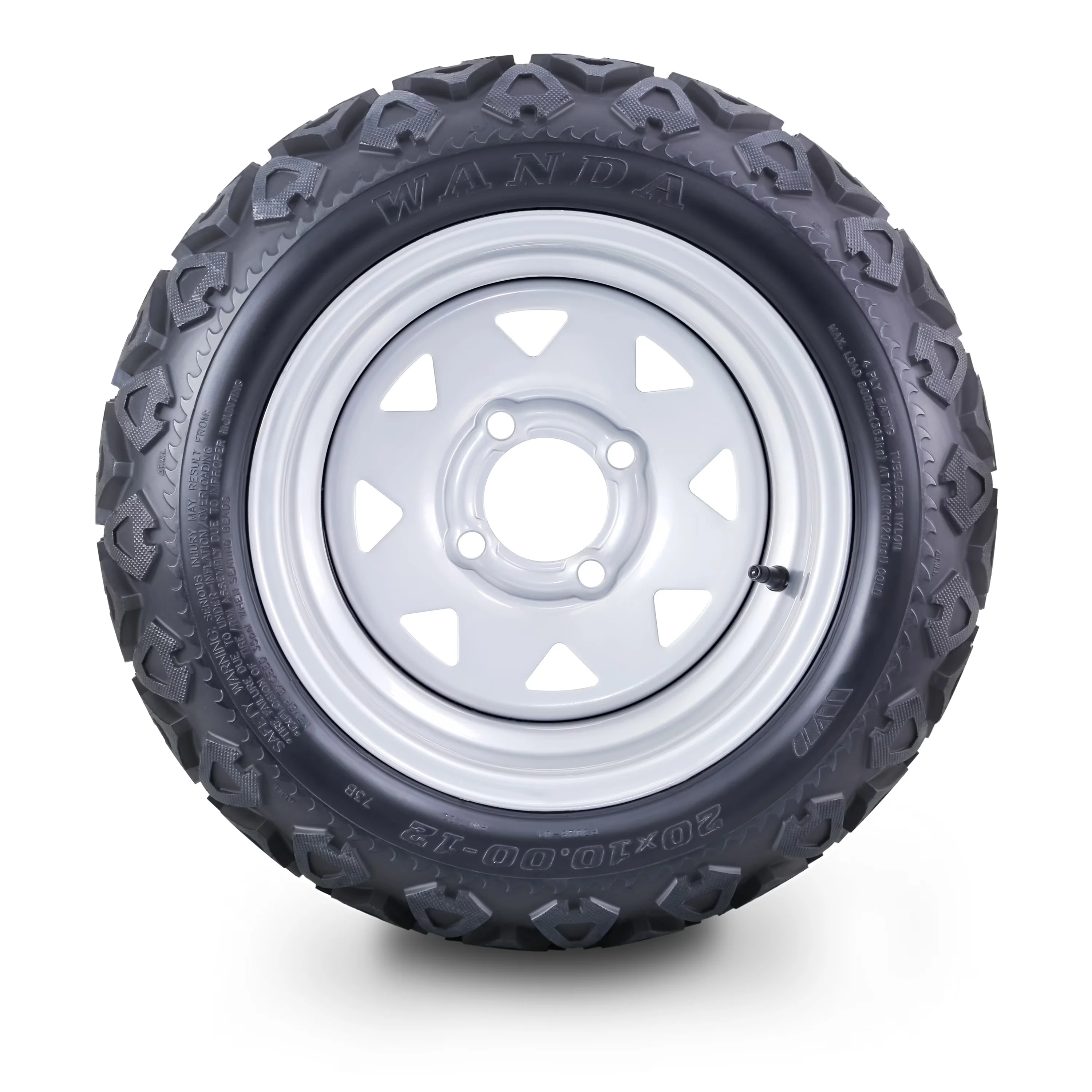 Efficient Golf Cart Tire with Smooth, Wheel Assembly 20X10-12 - Rustic Charm Model AF4924