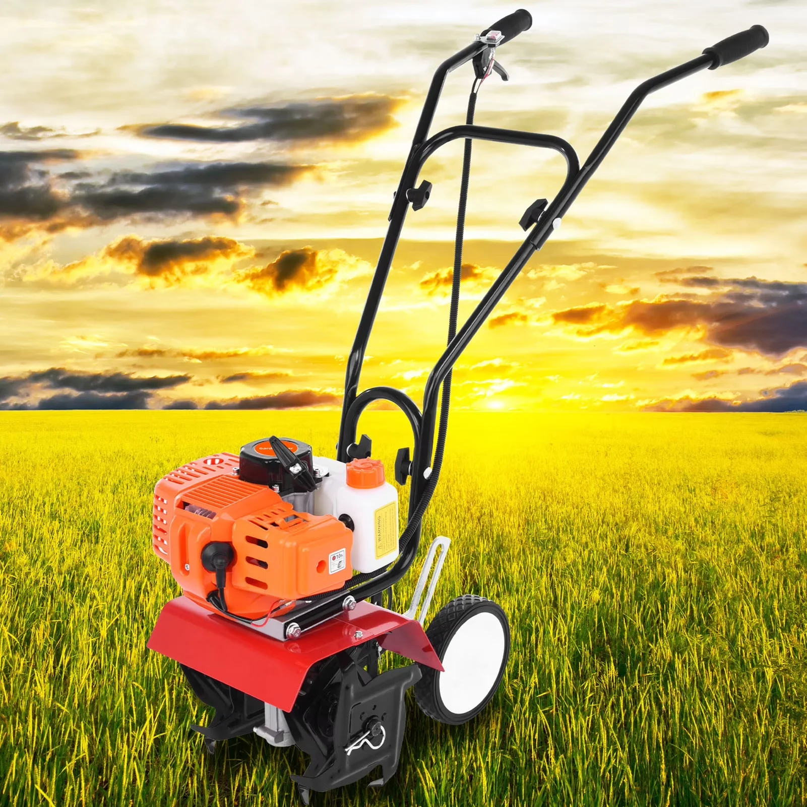 Premium Trillers Cultivator with Garden Tiller Accessory - 9000RPM - Satisfaction Guaranteed Model 58D607