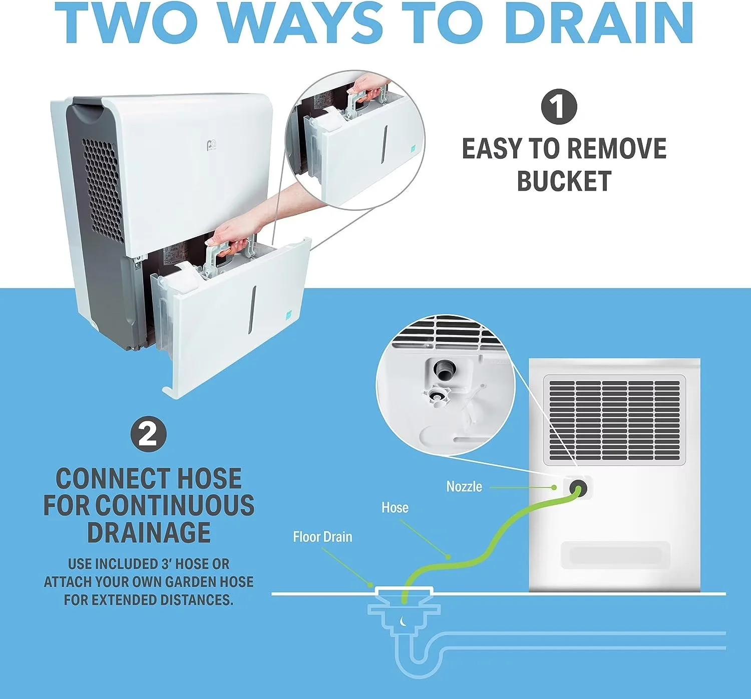 Modern Dehumidifier with Automatic Defrost Control, Energy Star - Silver Model 984C1E