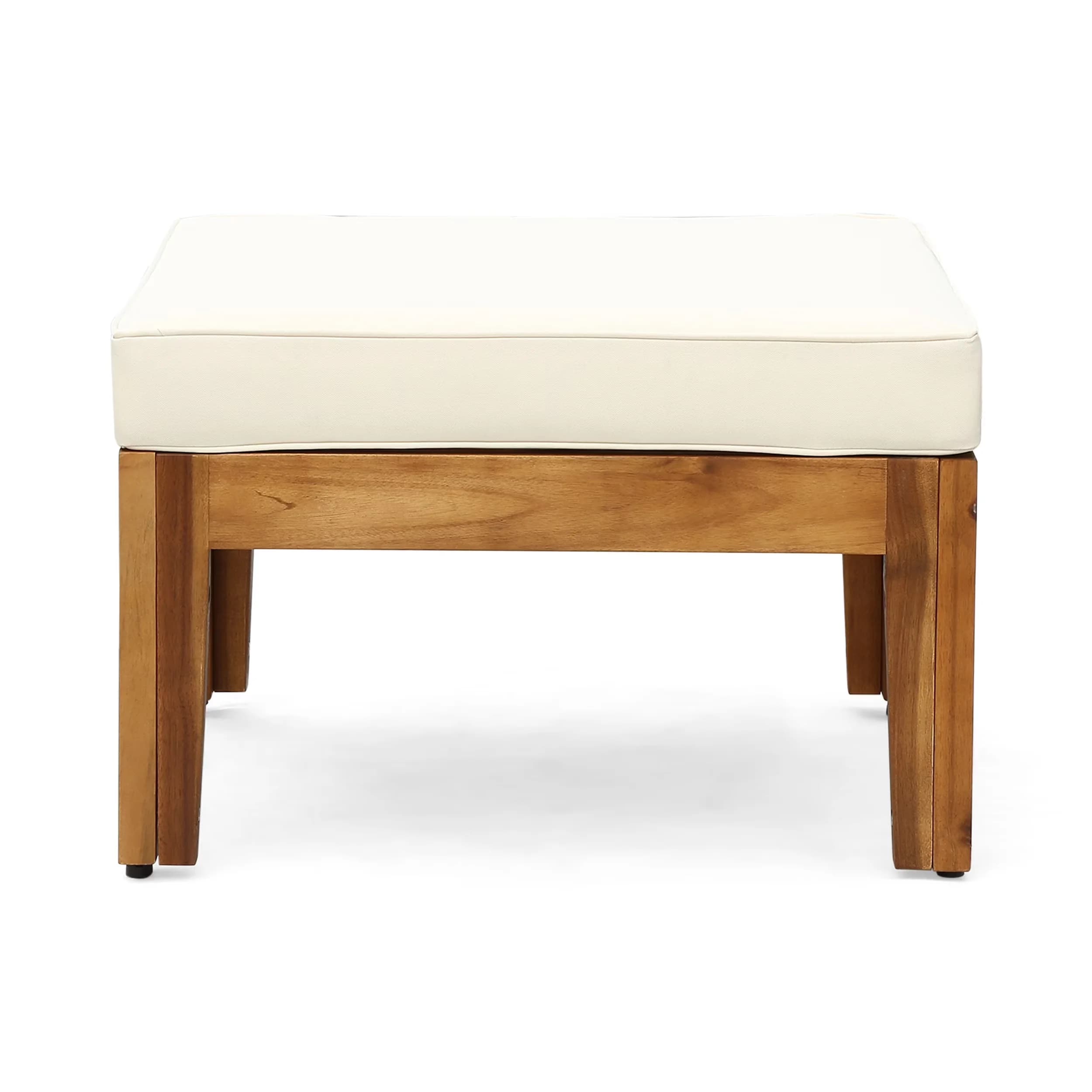 Essential Outdoor Sofas Sectional with Weather-Resistant, Water-Resistant - Brown Acacia Wood,Fabric Model 6DE795