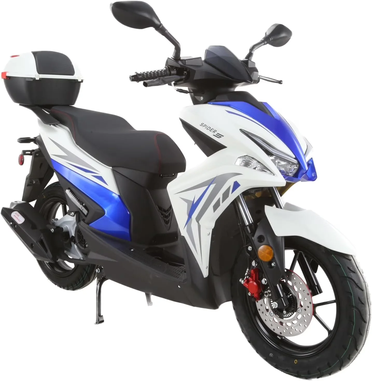 Efficient Scooter with Displacement: 168.9 cc, Bore x Stroke: 60 x 57.6 mm - Black, Red, Blue, White Model C04BF5
