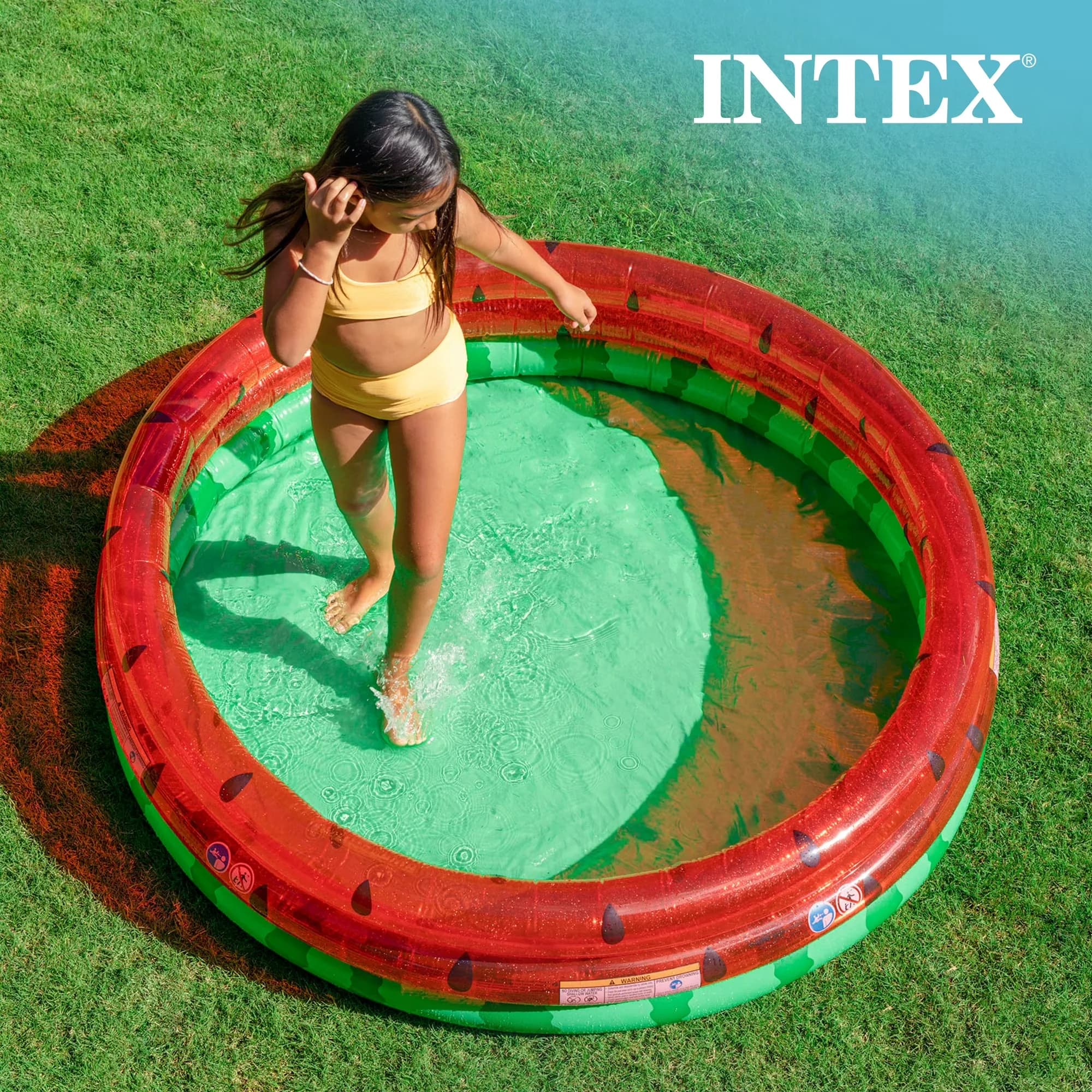 Reliable Inflatable Pool with Durable Vinyl Backyard Outdoor, Recommended for children ages 2 and up - Red Model 412269