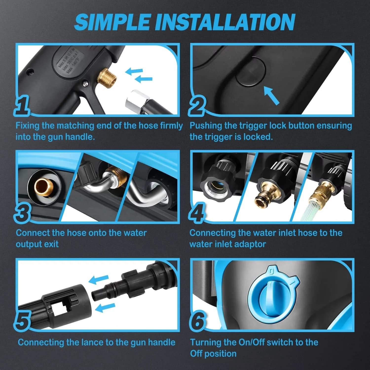 Modern Pressure Washer - TOOLS for Daily Use Model 8A72BE