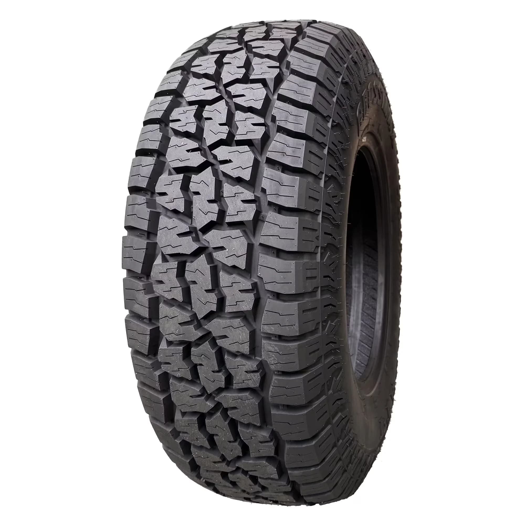 Truck Tire Sleek with AT-1 All Terrain 275/60R20 115T Light, Sidewall style: Black Sidewall, Switchback lug pattern enhances traction - Model F4BDFF