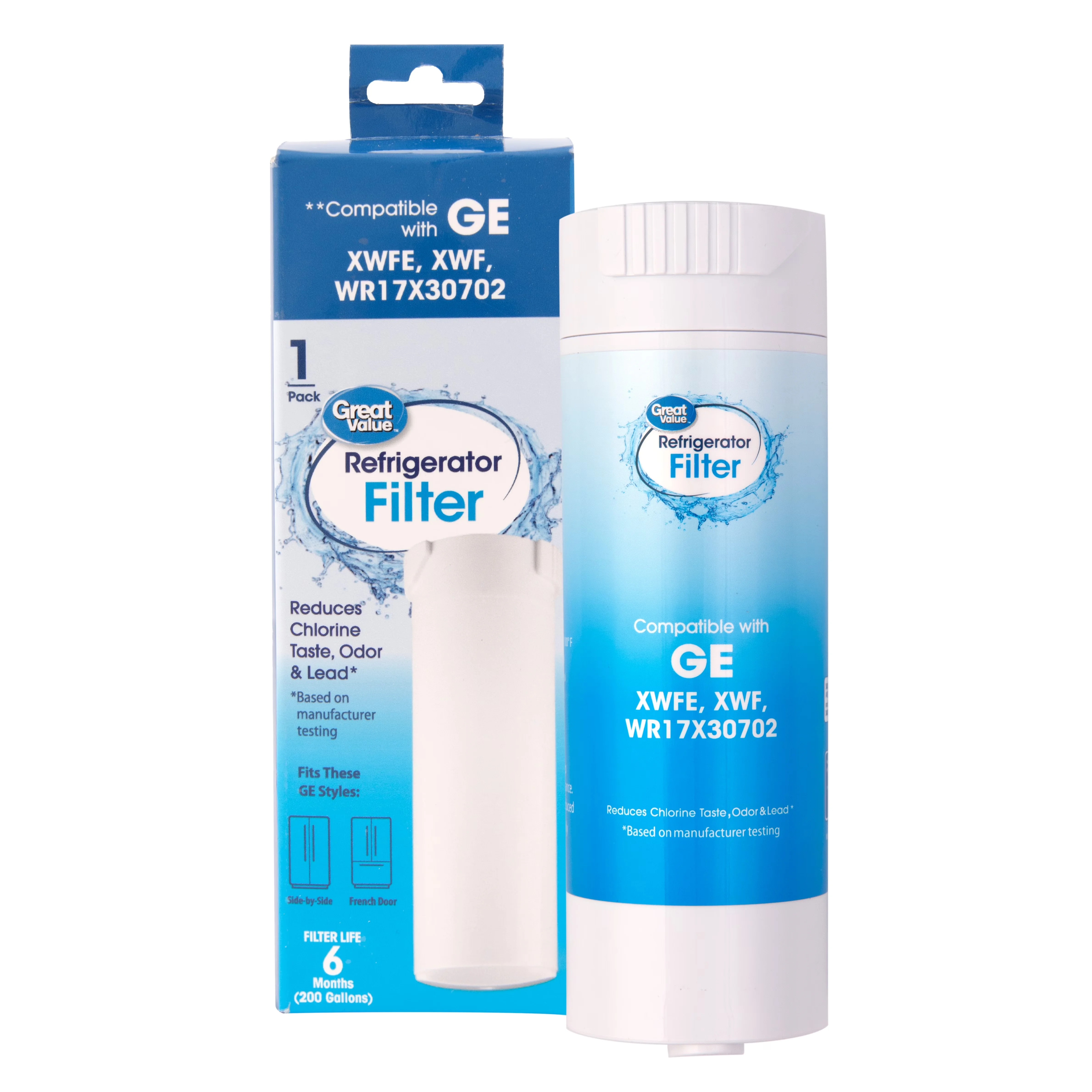 Compact Water Filtration with Premium coconut‑shell carbon block, Quick 1‑minute install, Compatible - Model A81937