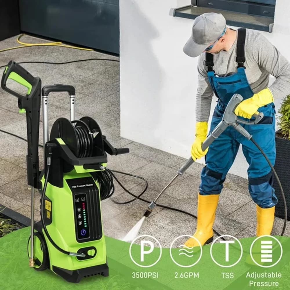 Innovative Pressure Washer with 1800W, 110V, Telescoping for Outdoor - 3800PSI Model 4389BB