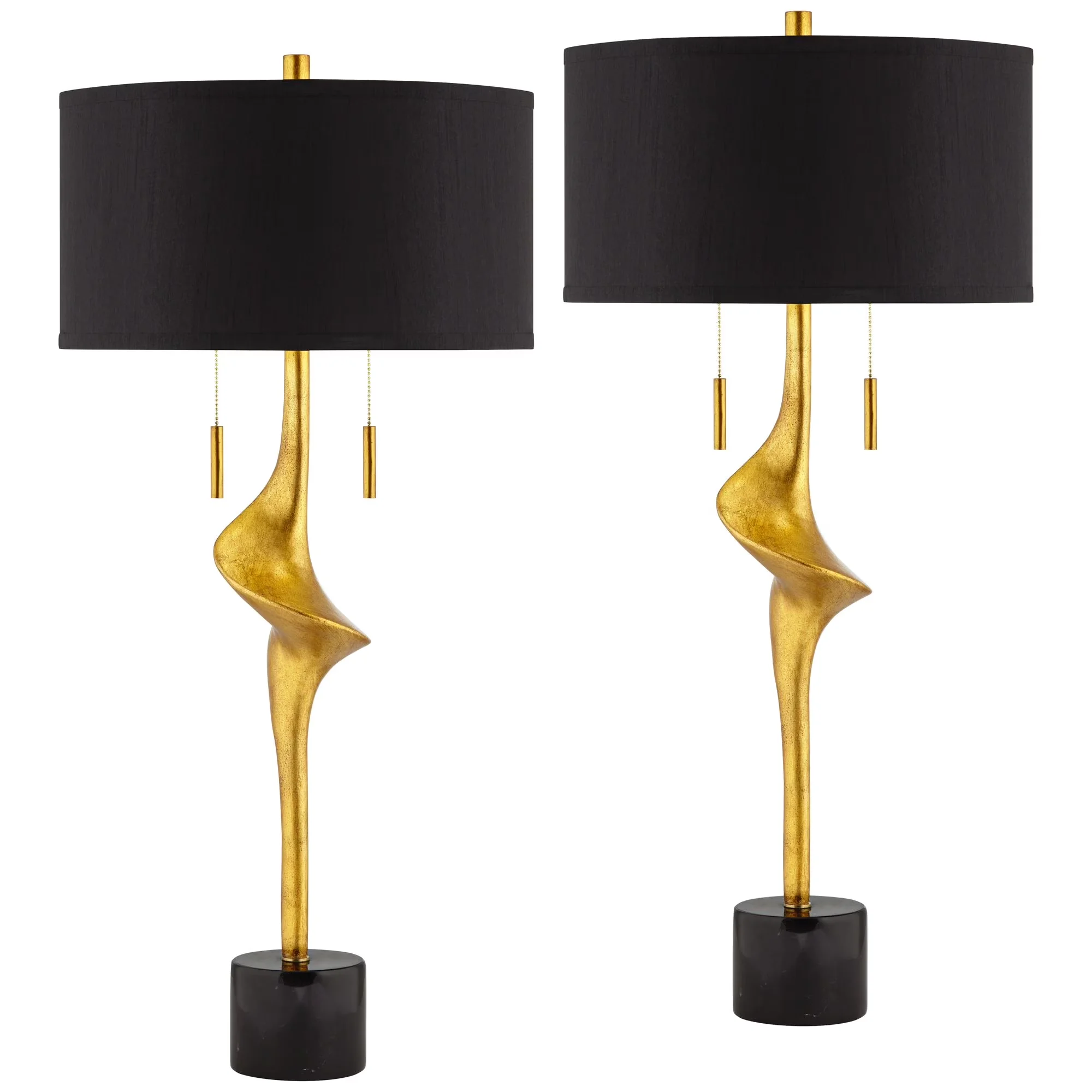 Lamp Set Professional with Incandescent, Contemporary - Resin Gold 1/2 Model E1AEB9