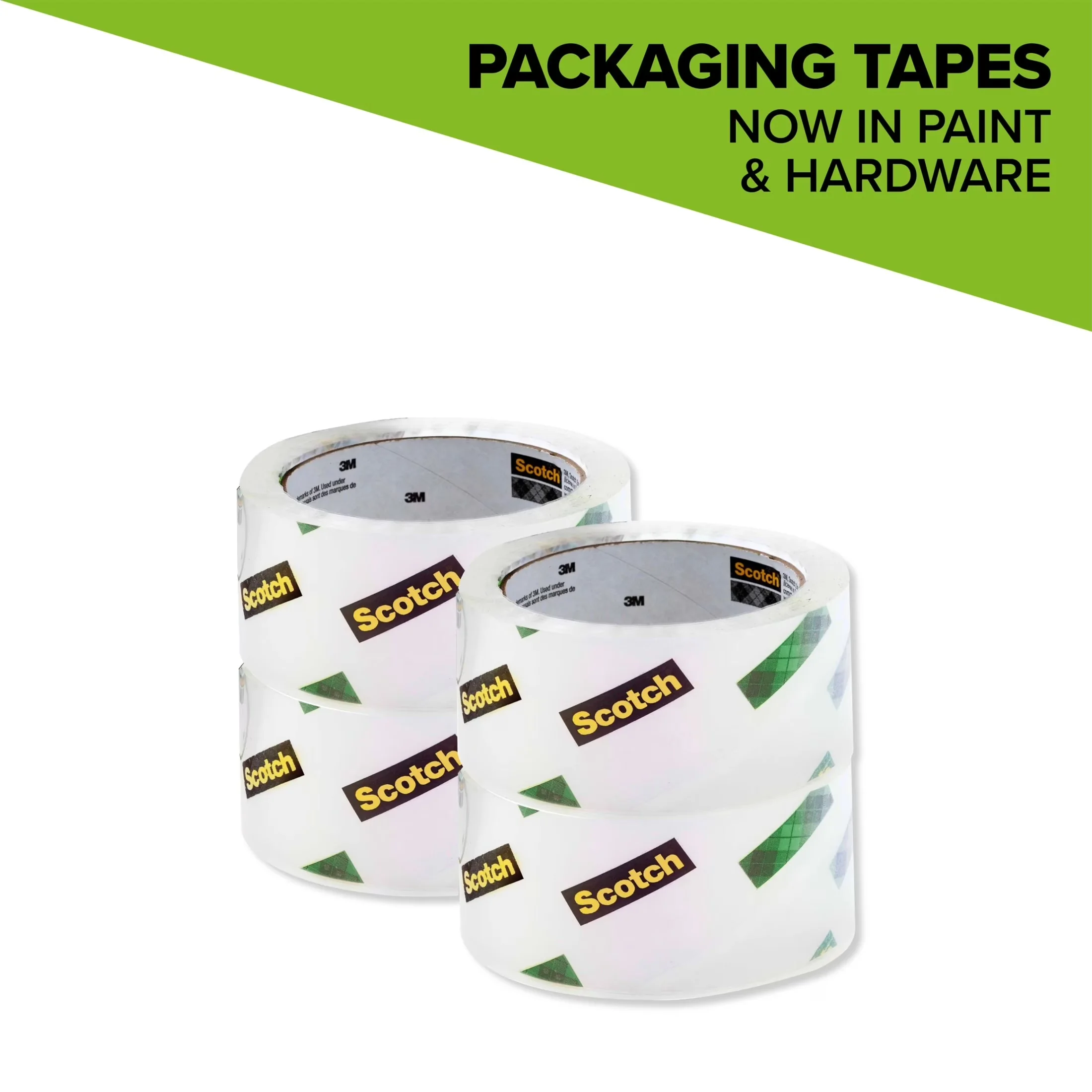 Innovative Building Material with Sure Start Packaging Tape, 1.88 in x 54.6 yds, Clear - Blue Polypropylene Film And Water Based Acrylic Model 5E960C