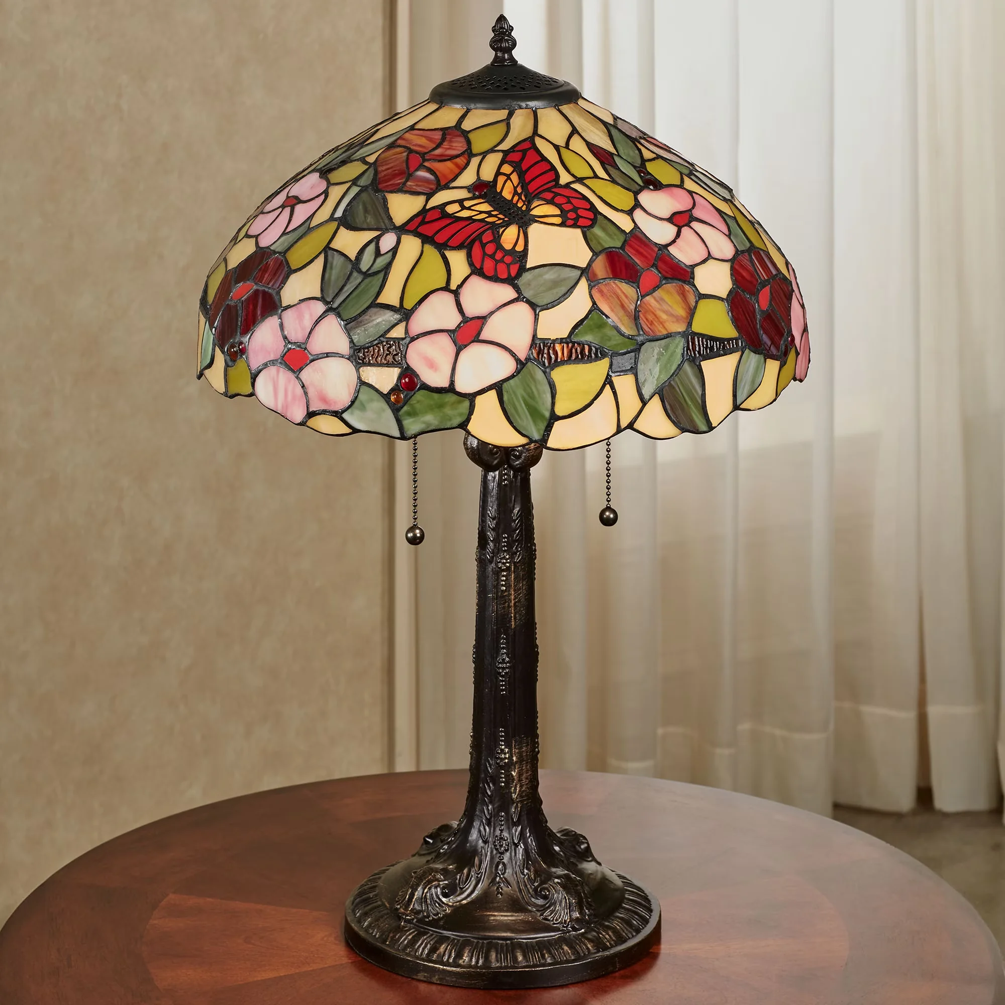 Table Lamp Professional with Incandescent, Tiffany Lamps - Resin Multicolor for Living Room, Bedroom Model 145593