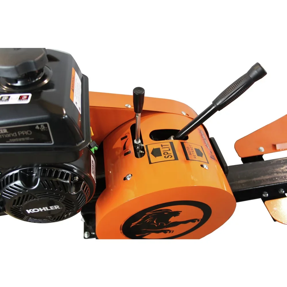 Logsplitter Reliable with Wheeled, KOHLER CH245 4.5 HP Command PRO., All-Weather Protective Cover - Multicolor Model EDC61F