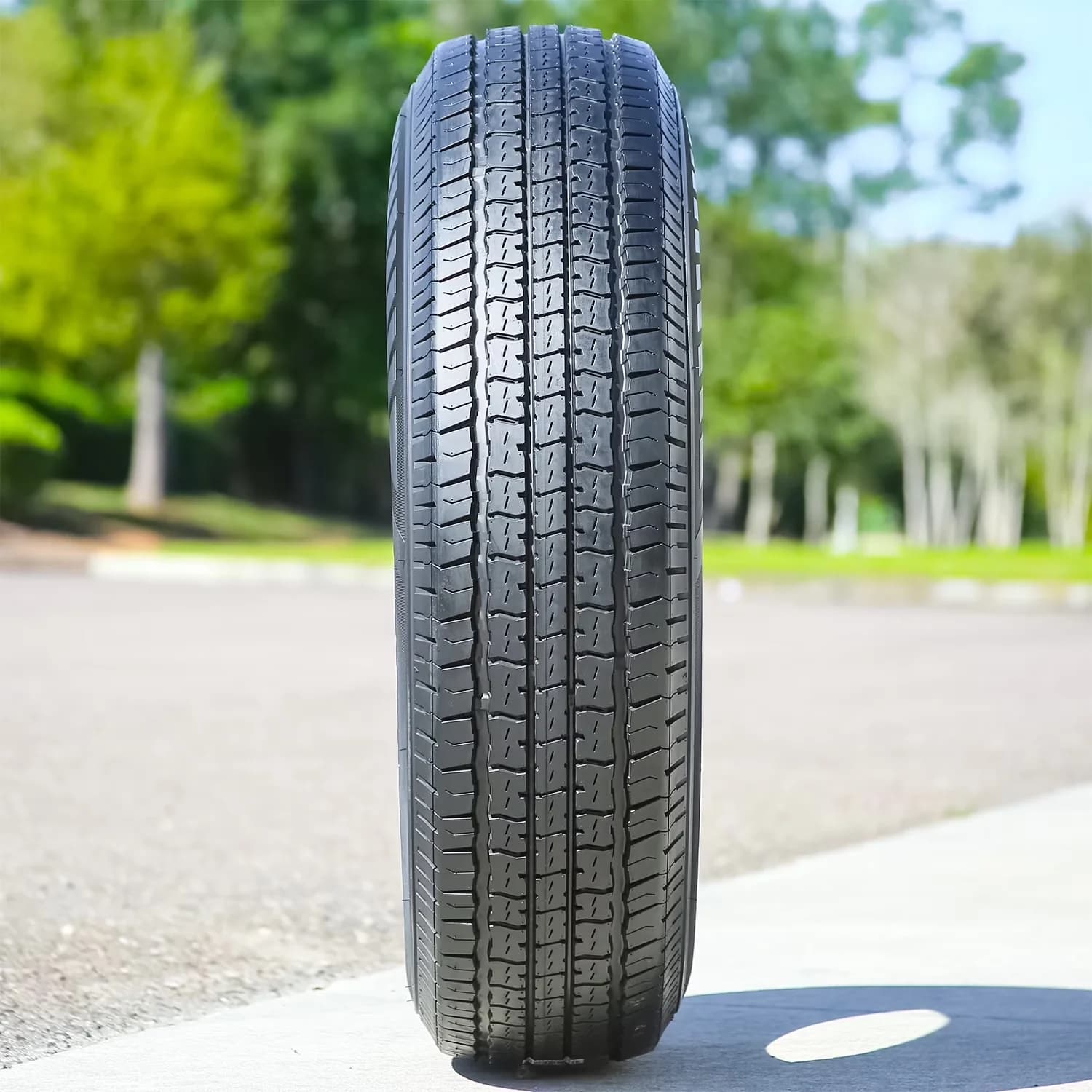 Durable Trailer Tire with Low Maintenance, Wet Or Dry, All-Weather - ST01 Model B7421F