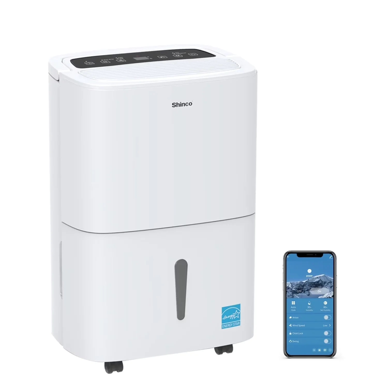 Dehumidifier Essential with Best For Space up to 7,000 Sq. Ft, Removable Water Tank Capacity: 7 liters, Rated Current: 8 Amps - White... Model 83FAAF