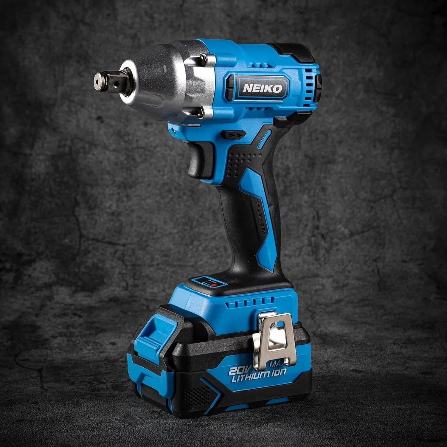Sleek Air Tools Compressor with Battery, Battery Powered, 20-Volt Compact Impact for Car - Model BDF68F