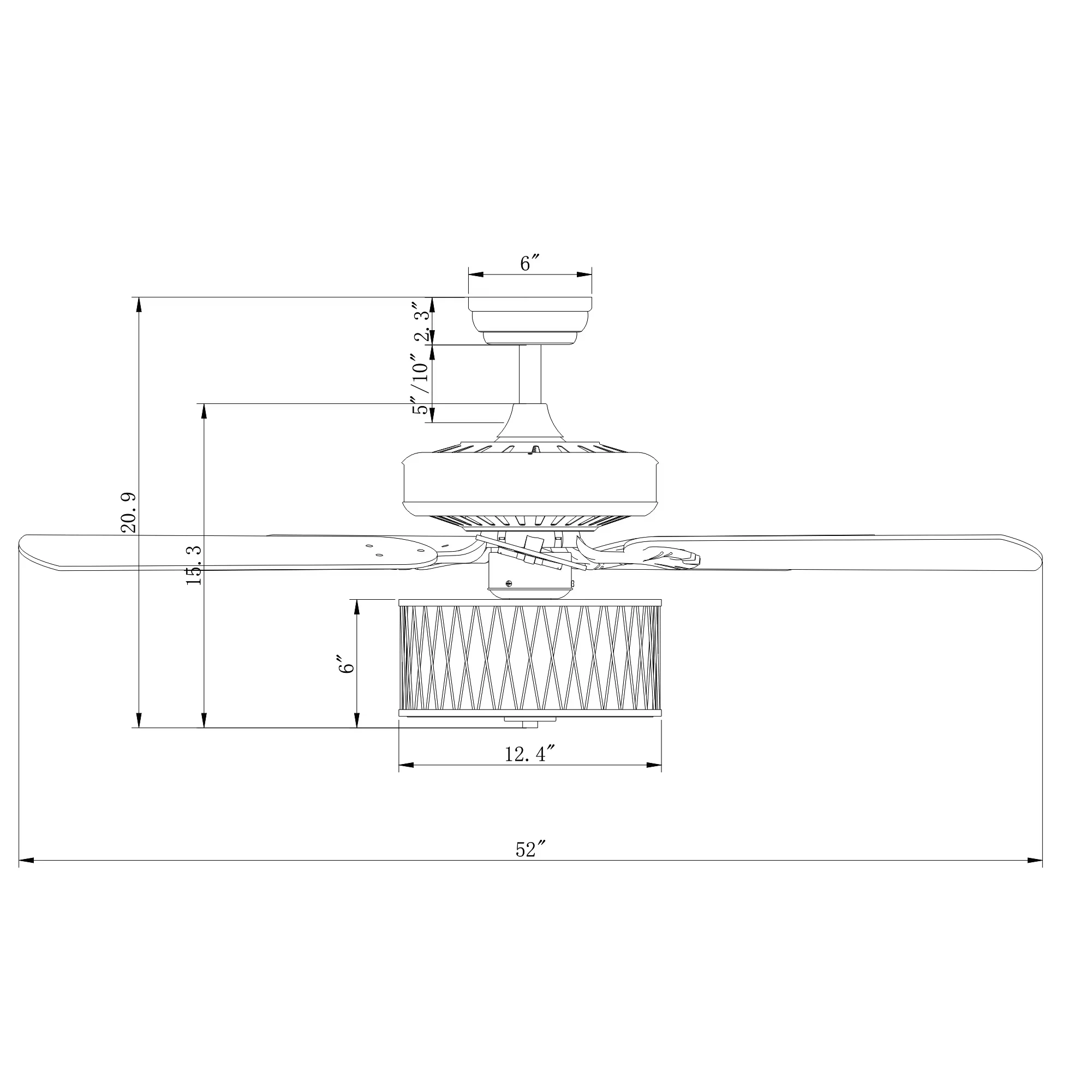 Efficient Ceiling Fan with Incandescent, Transitional, Remote Controlled - Polystyrene Bronze Model 0CD135