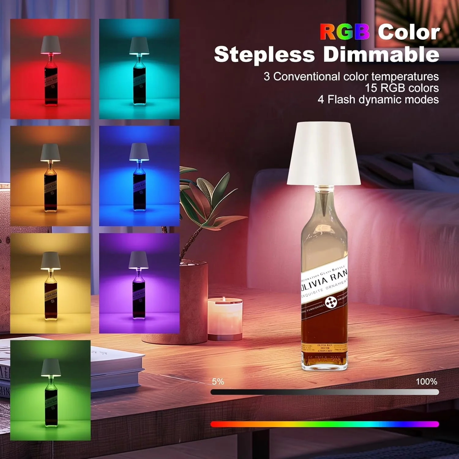 Lamp Professional with Battery, Adjustable Height, Etched Glass White Shades - White Glass Model 649DE9