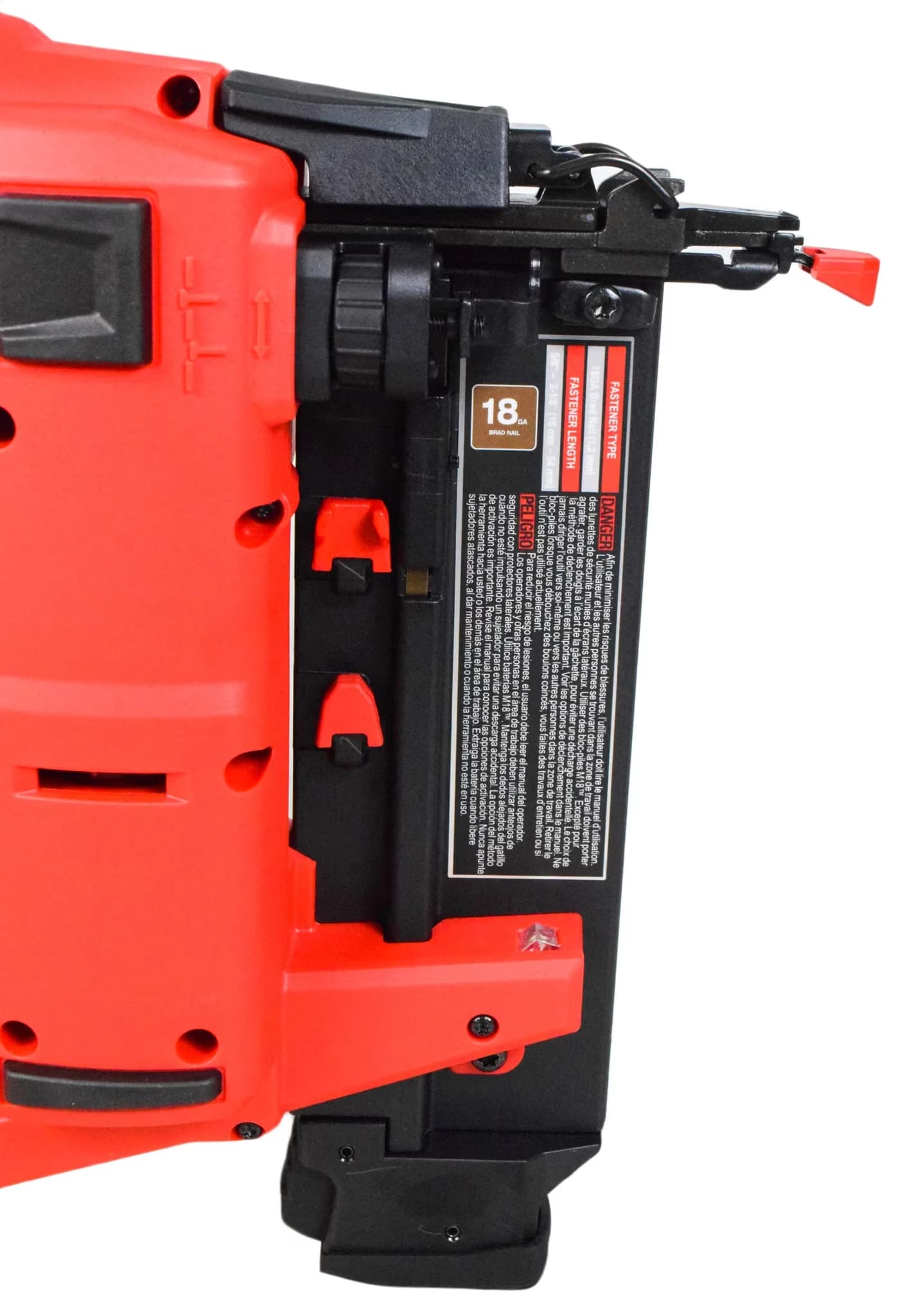 Compact Pro Tool with Battery, Brushless Motor, M18 FUEL 18 Gauge Cordless Brad Nailer - Model 8FAA71