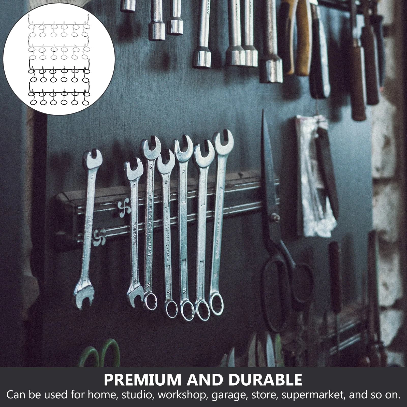 Modern Toolstorage with Rustproof - Stainless Steel Multicolor 8 Pcs - Residential Grade Model 975141