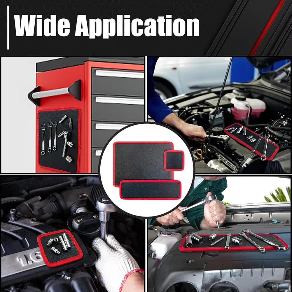 Versatile Garage Storage Supply with Magnetic Tool Mat Flexible Tray for Auto - Model 1142C1