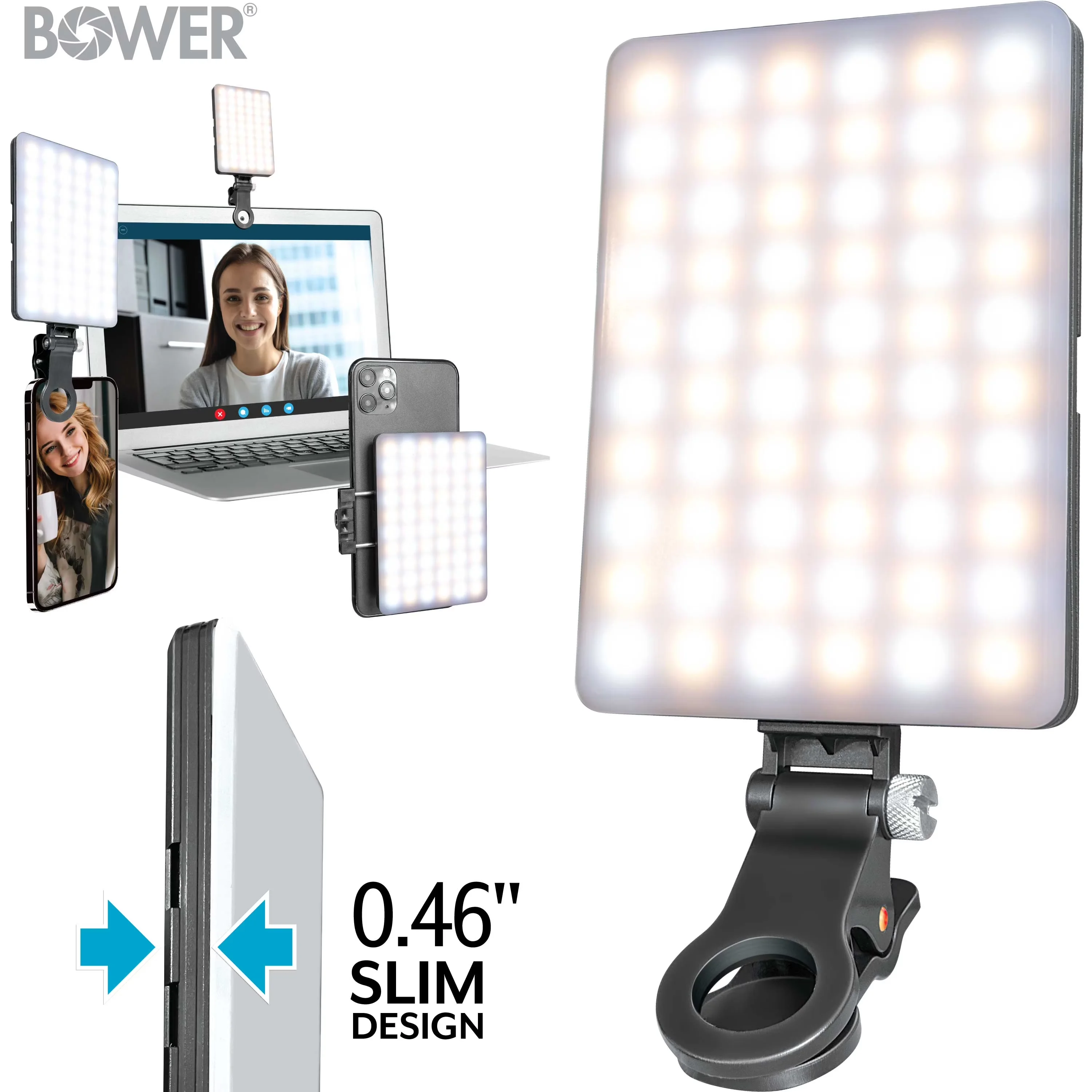 Efficient Novelty Light with LED, Battery, Adjustable - Black Clip for General Purpose Model 9AC7E5