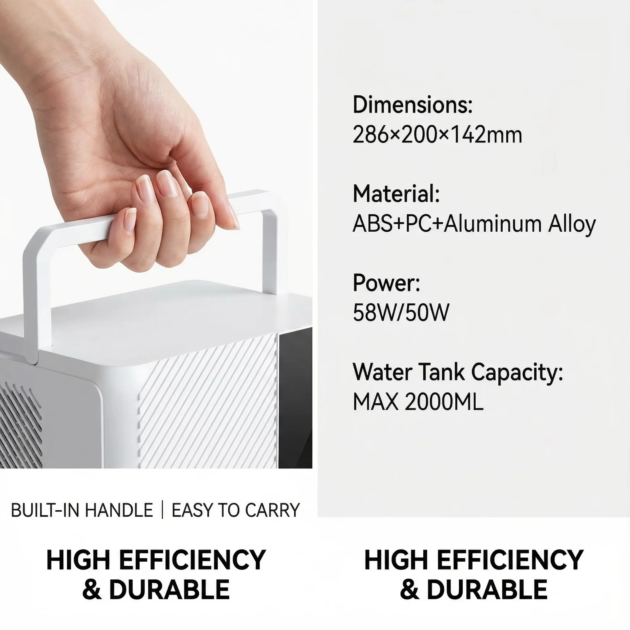 Efficient Dehumidifier with Energy Efficient - White for Home - for General Purpose Model 565164