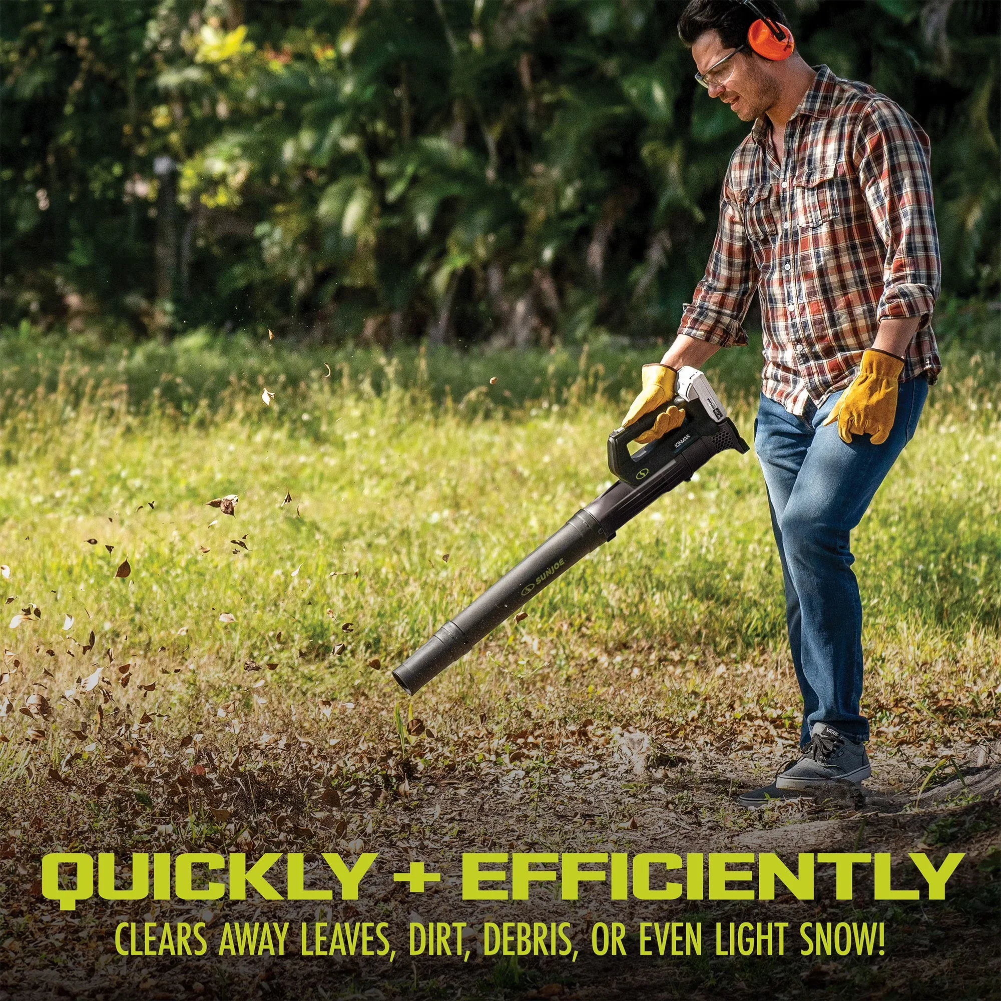 Leaf Blower Sleek with Battery, 24V, Color: Black - Built to Last Model AF88E9