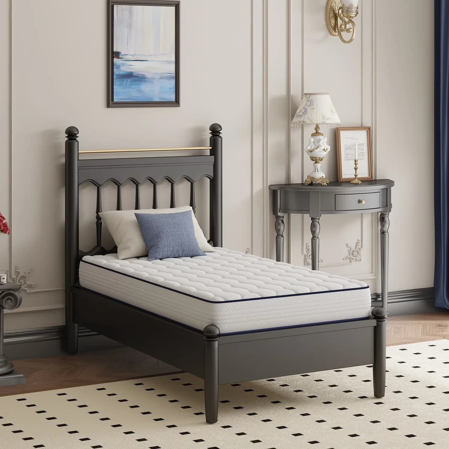 Efficient Mattresses Accessory with Mattress-In-A-Box, Stain Resistant, Breathable Construction - Innerspring, Foam Model 809364