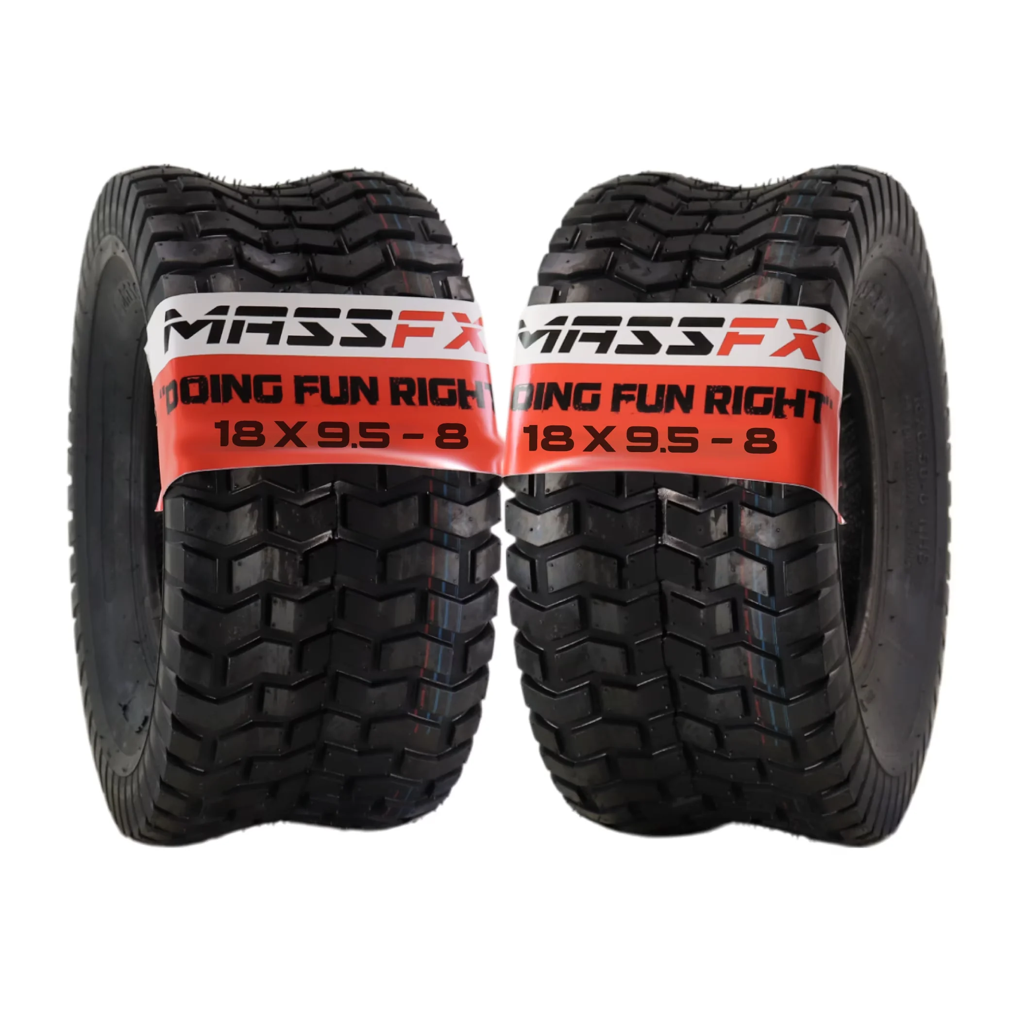 Durable Lawn Mower Tire with Durable Construction, 18x9.50-8 front or rear Turf - Model E6B432
