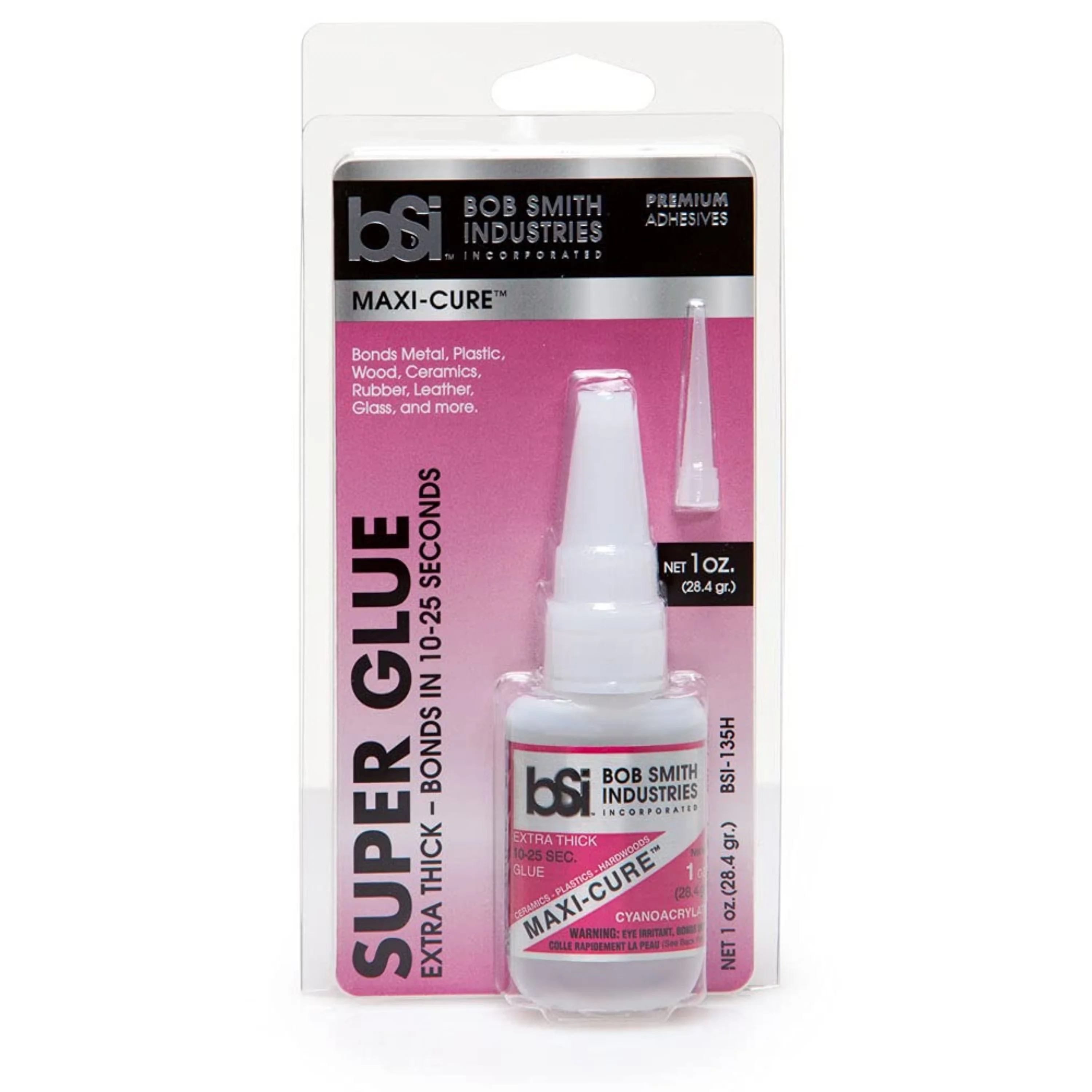 Stylish Adhesives Glues In Paint Supplies Tool with Item Package Weight: 0.25 lb, Model Number: BSI-135H - Clear 1 oz Model 62A348