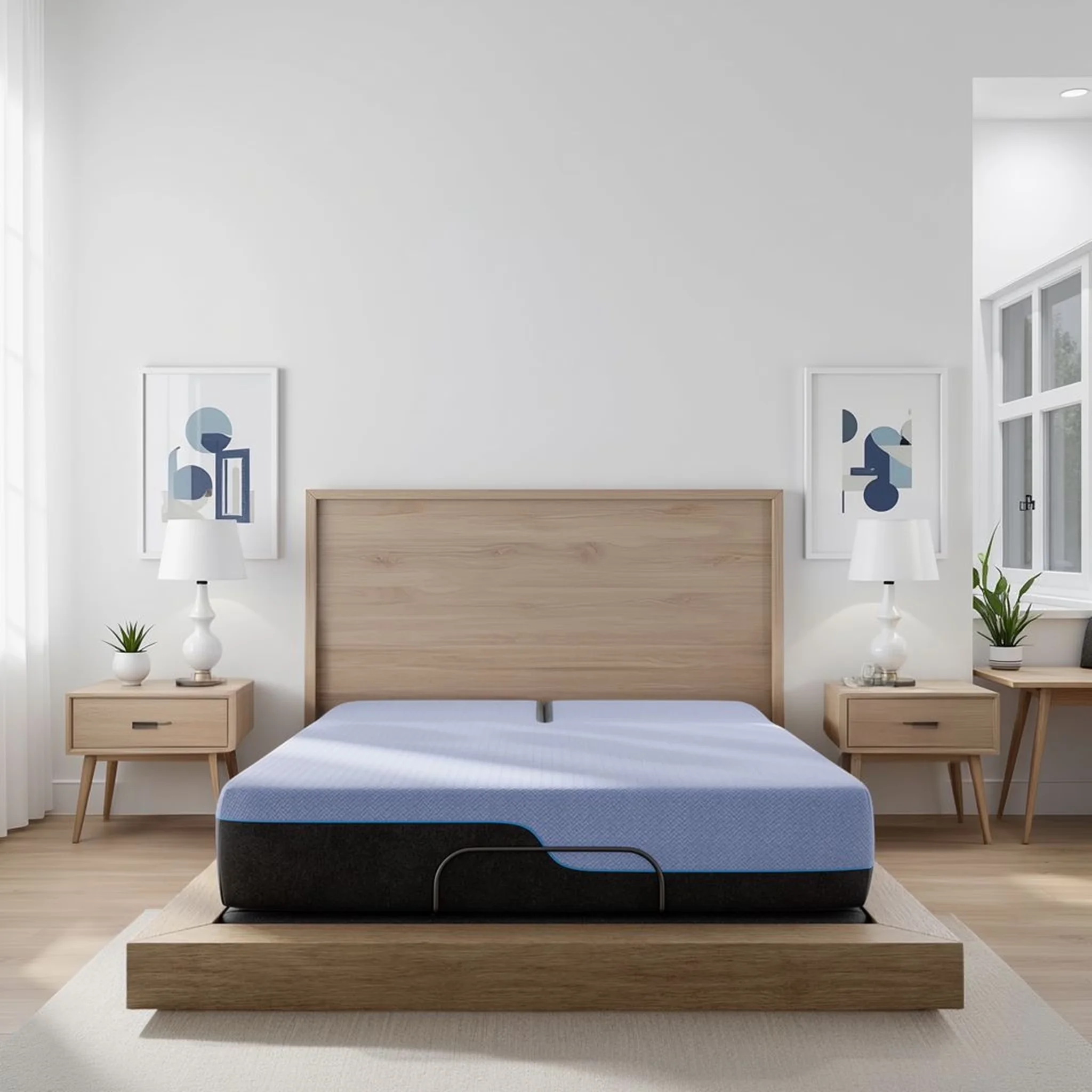 Efficient Mattresses Accessory with Mattress-In-A-Box, Queen Size - Blue Model 9F1475