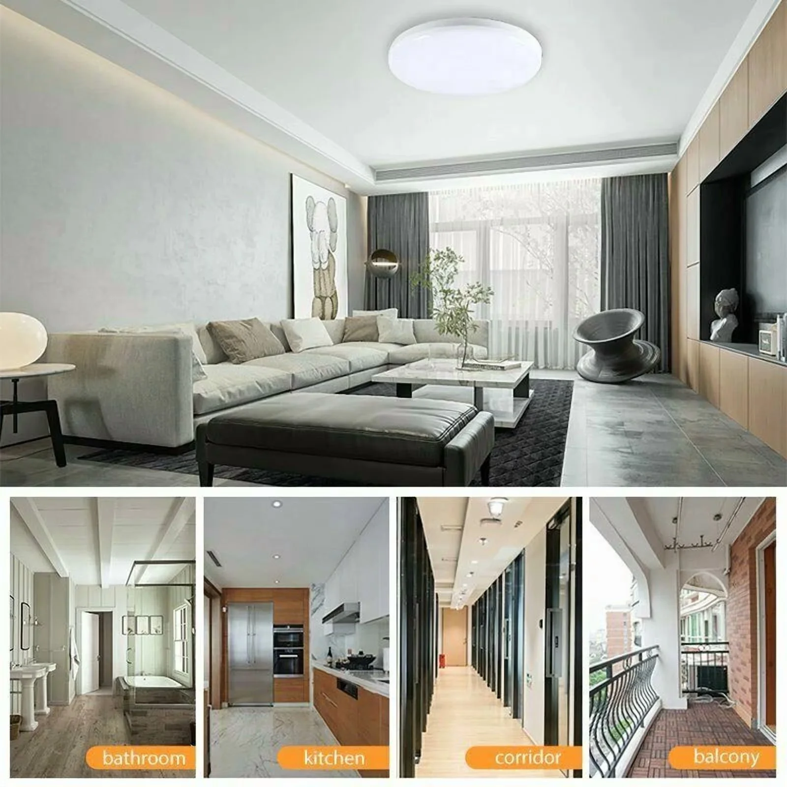 Led Lighting Quality with LED, 24W, Easy to use and practical for everyone. - Model E9B4E5