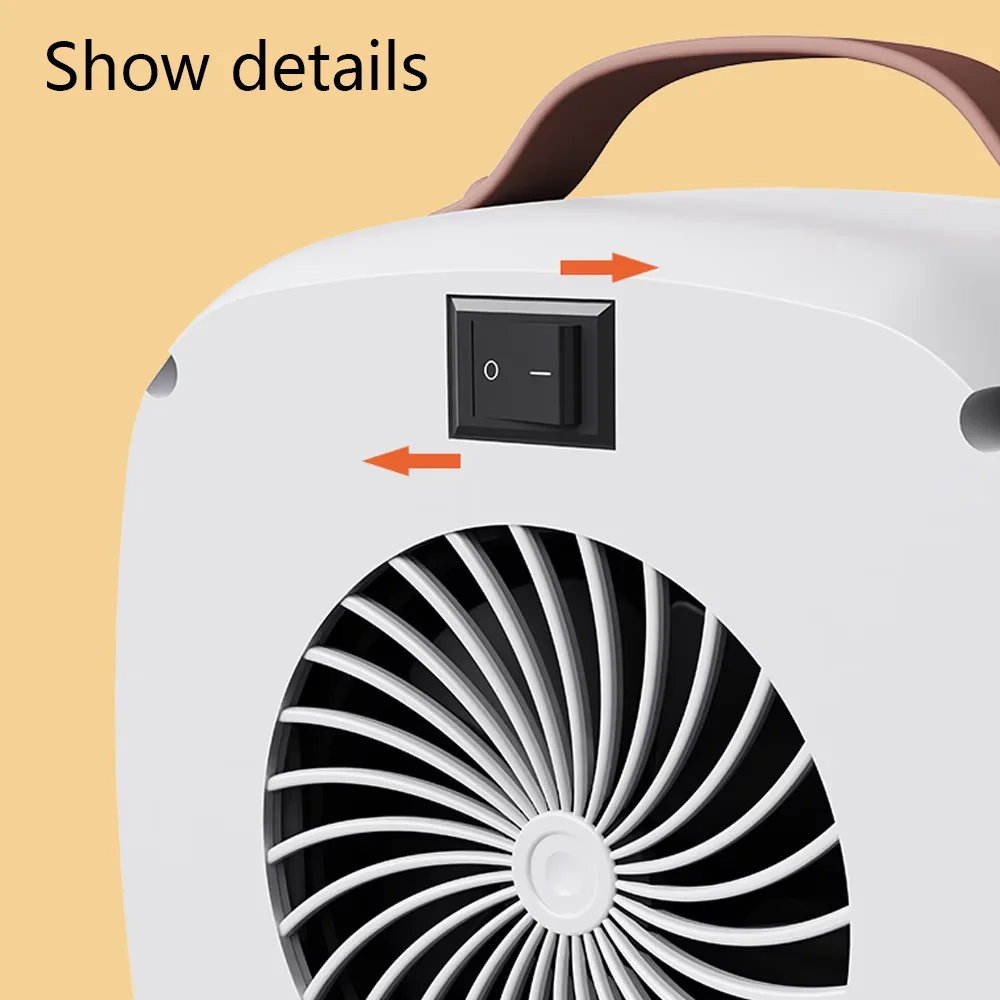Durable Portable And Electric Space Heater with Automatic Shutoff, Energy efficient - White Model A7CE3E