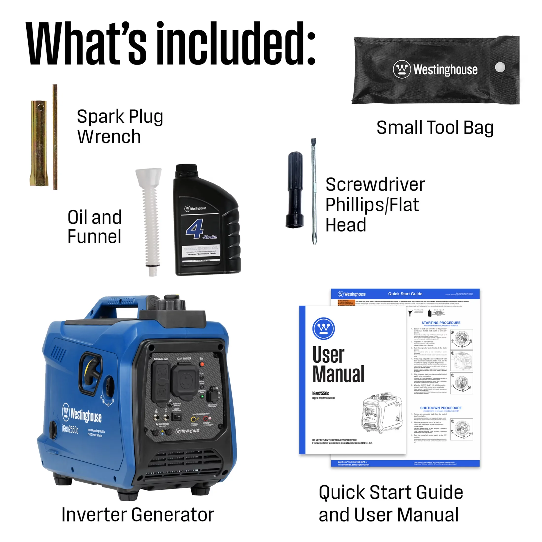 Stylish Generator with Overload Protection, Co Shut-Off, 2550 Peak Watt RV Ready - Model C4E37D