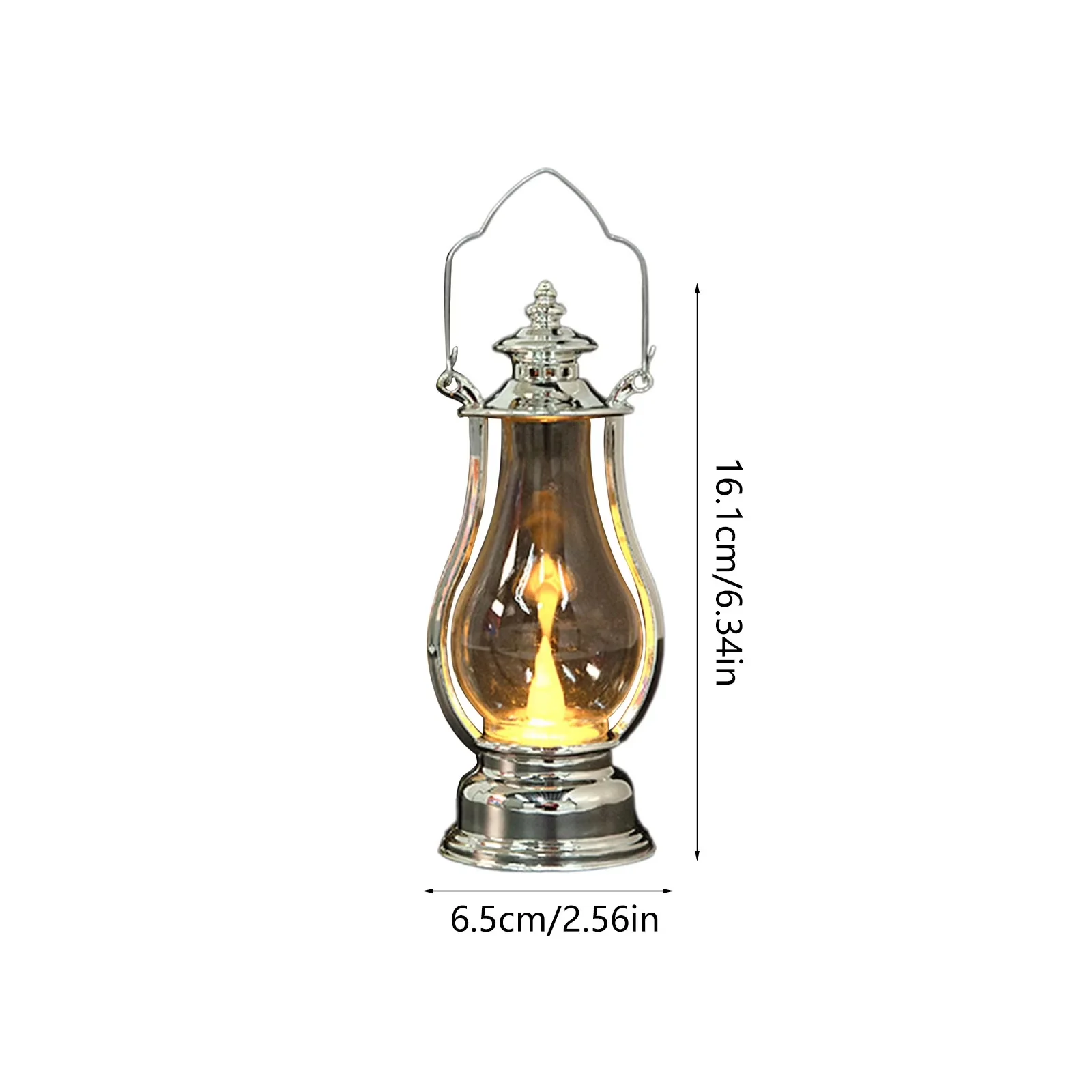 Efficient Table Lamp with LED, Rustic/Lodge - #0428-Silver Plastic for Indoor, Party Model 32DBC1