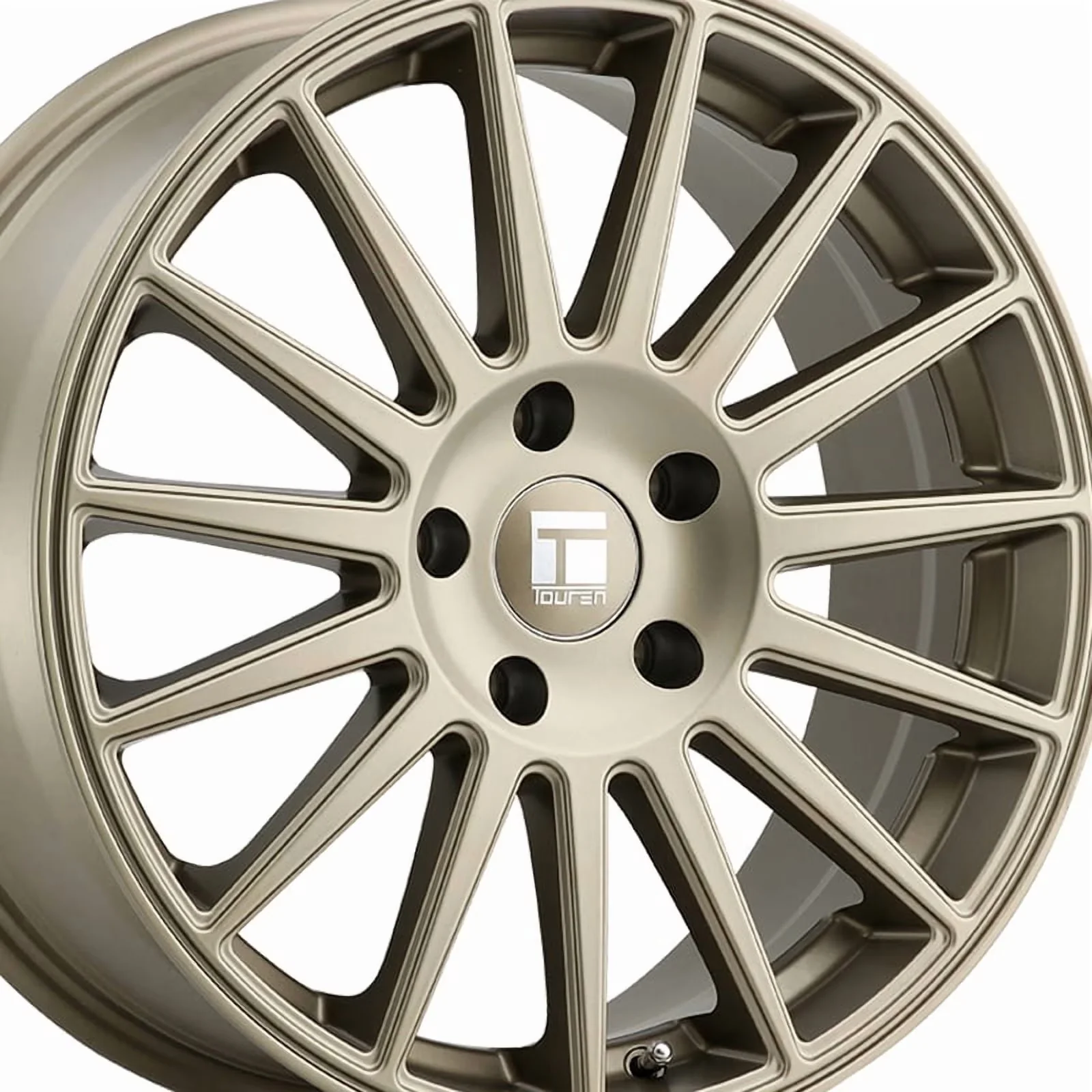 Versatile Wheels And Rim with Open-End Spline, Conical Seat - Matte Gold Model 7D3173