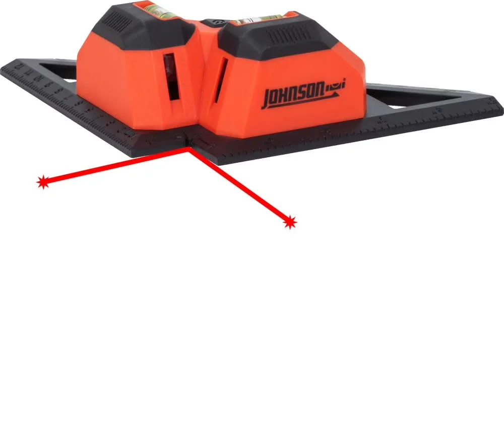 Professional Measuring Layout with Battery, Durable, Red - Red Plastic Model 8B56F9