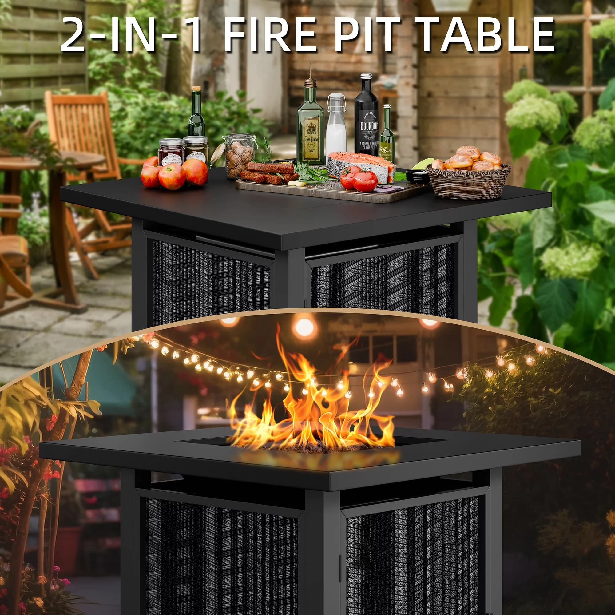 Efficient Outdoor Heating with 50000 BTU, Adjustable Flame - Steel Propane Model C98933