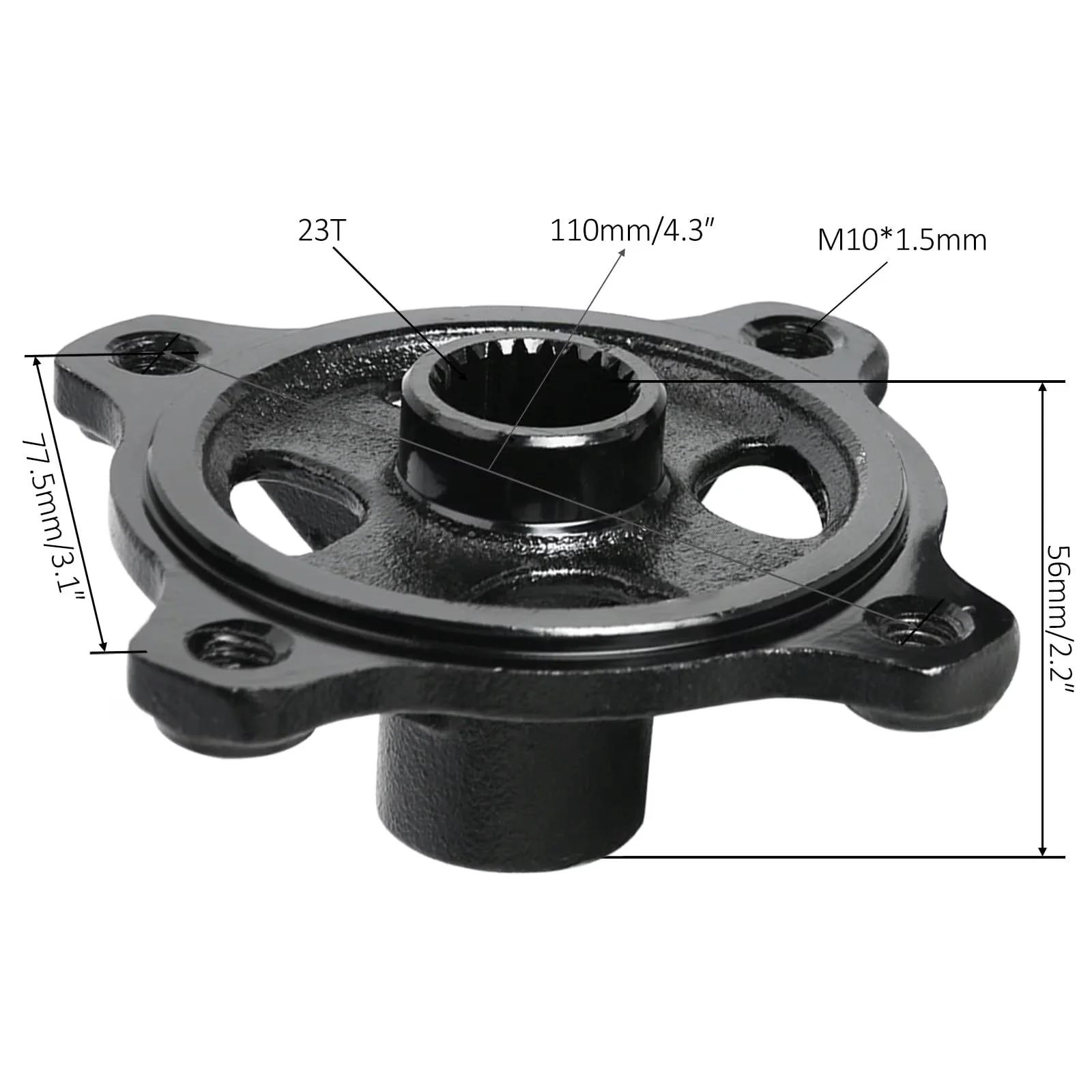 Durable Golf Cart Tire with Size: 23T Black - Ergonomic Design Model CE81C5