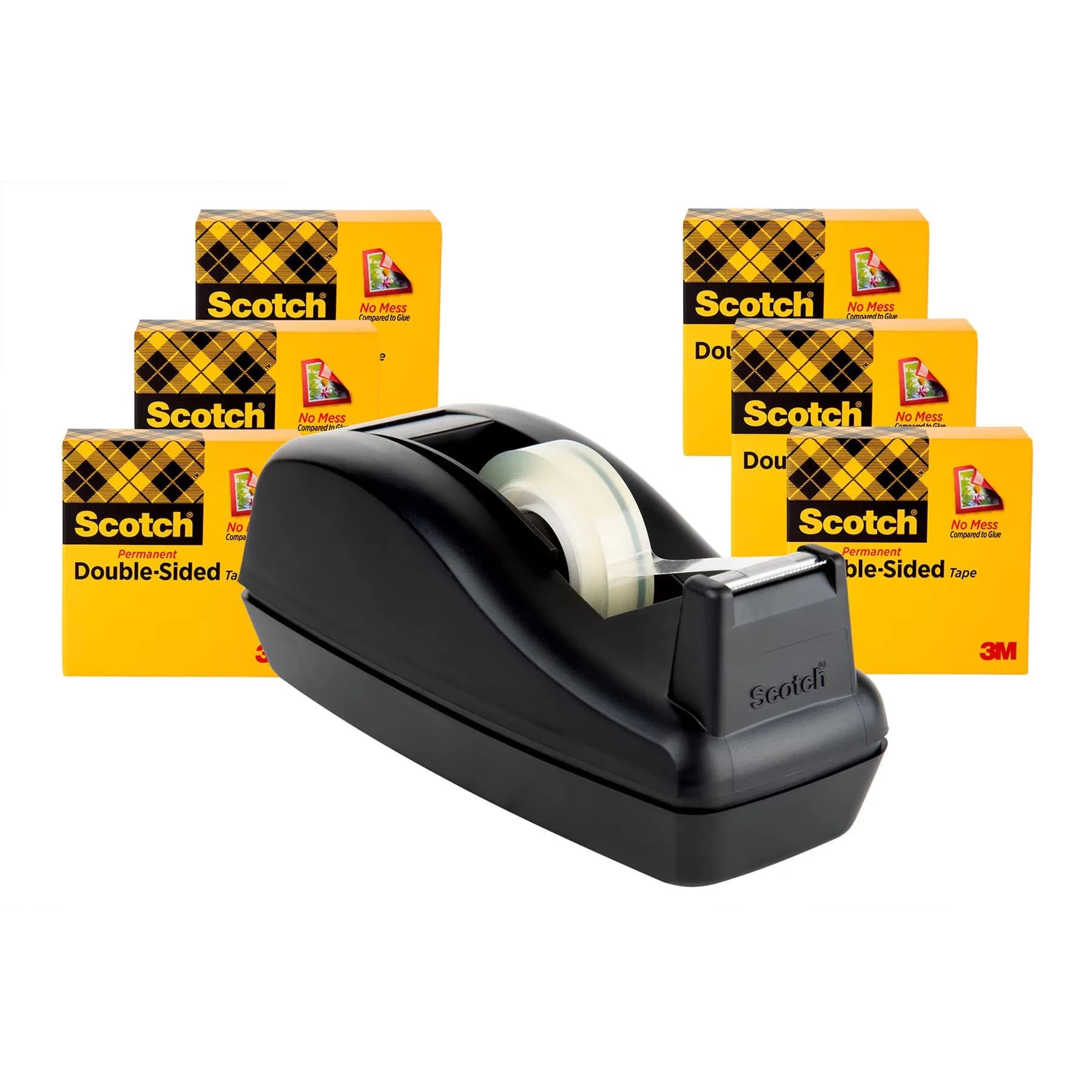 Premium Damage-Free Hanging with 1/2" x 900", C40 Dispenser - Clear Cellulose Film Products Model 32503C