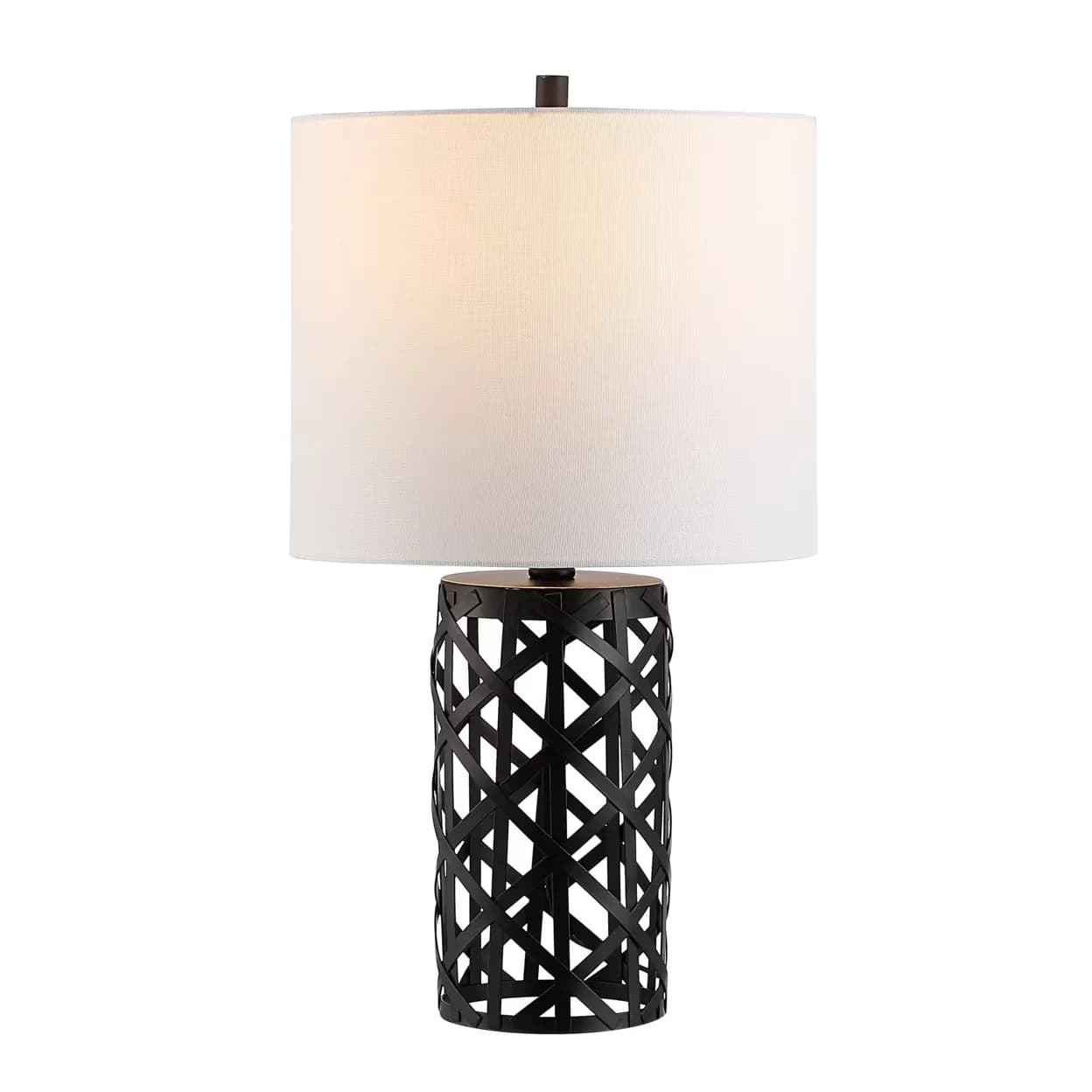 Innovative Table Lamp with LED, Mid-Century, Minor assembly needed - Black Iron Model 5AD658