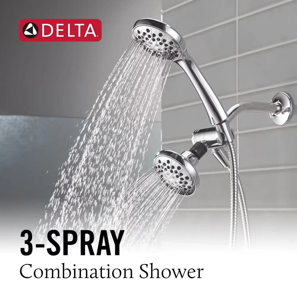 Bathroom Renovation Reliable with Adjustable Stream, Easy Installation, Adjustable Heads - Abs - Plastic Model EBDB33