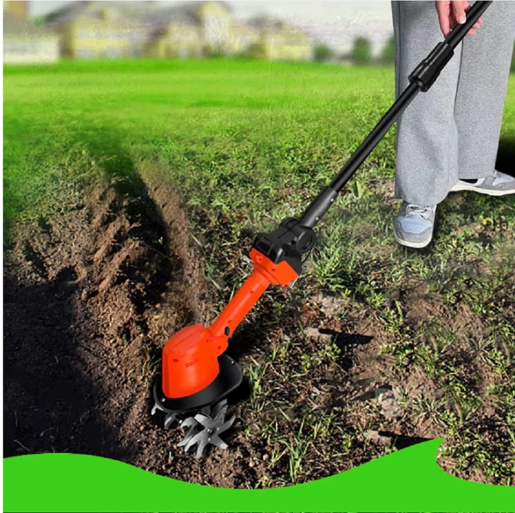 Reliable Trillers Cultivator with Battery, 24V, 24V Cordless Electric Tiller - Model 4D275D
