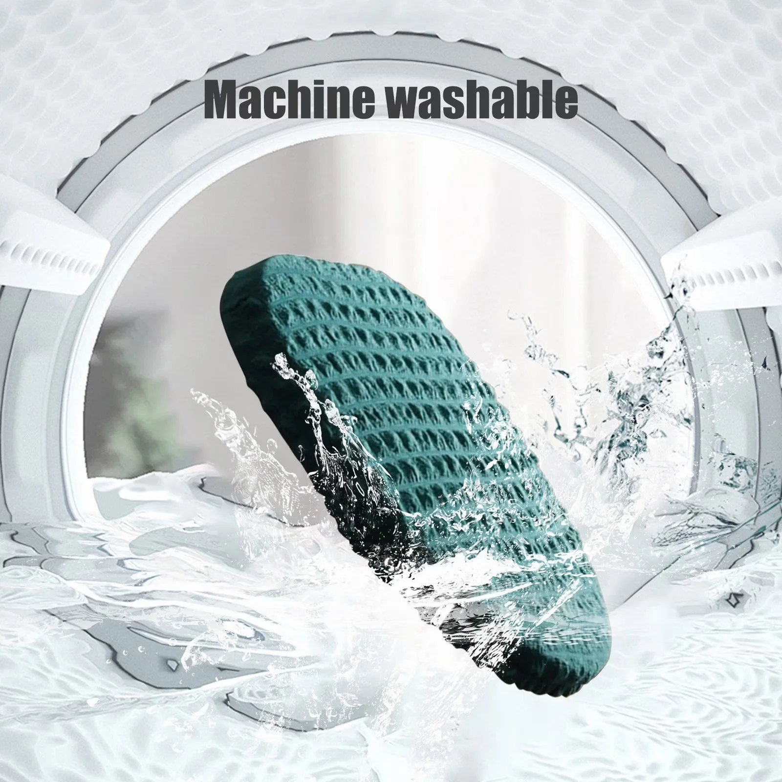 Durable Plumbing - 100%Polyester Blue for Bathroom Split - Space-Saving Design Model 6F2769