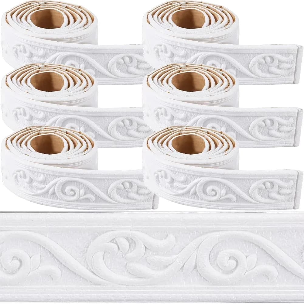 Durable Wallpaper - Foam White 532 x 2in for Daily Use Model 75932B