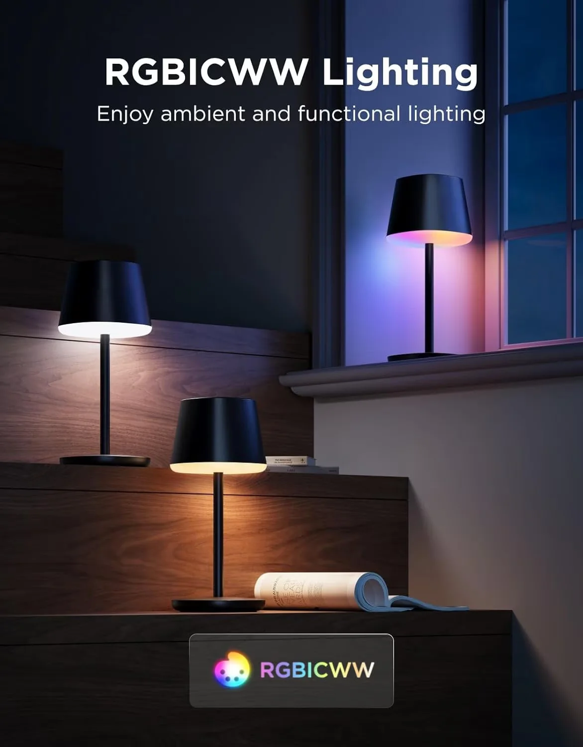 Compact Lamp with LED for Living Room, Bedroom - Smart - for Multiple Applications Model EA30A2
