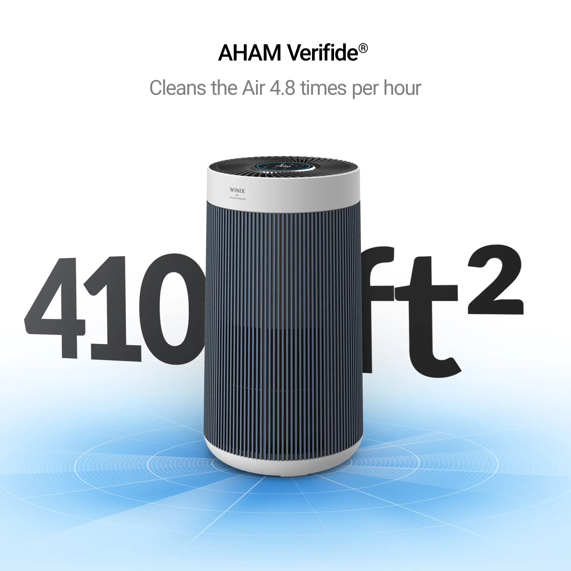 Air Purifier Versatile with Filter Change Indicator, Variable Speed, Smart Technology Capable for Home, Large - Model F44F6A