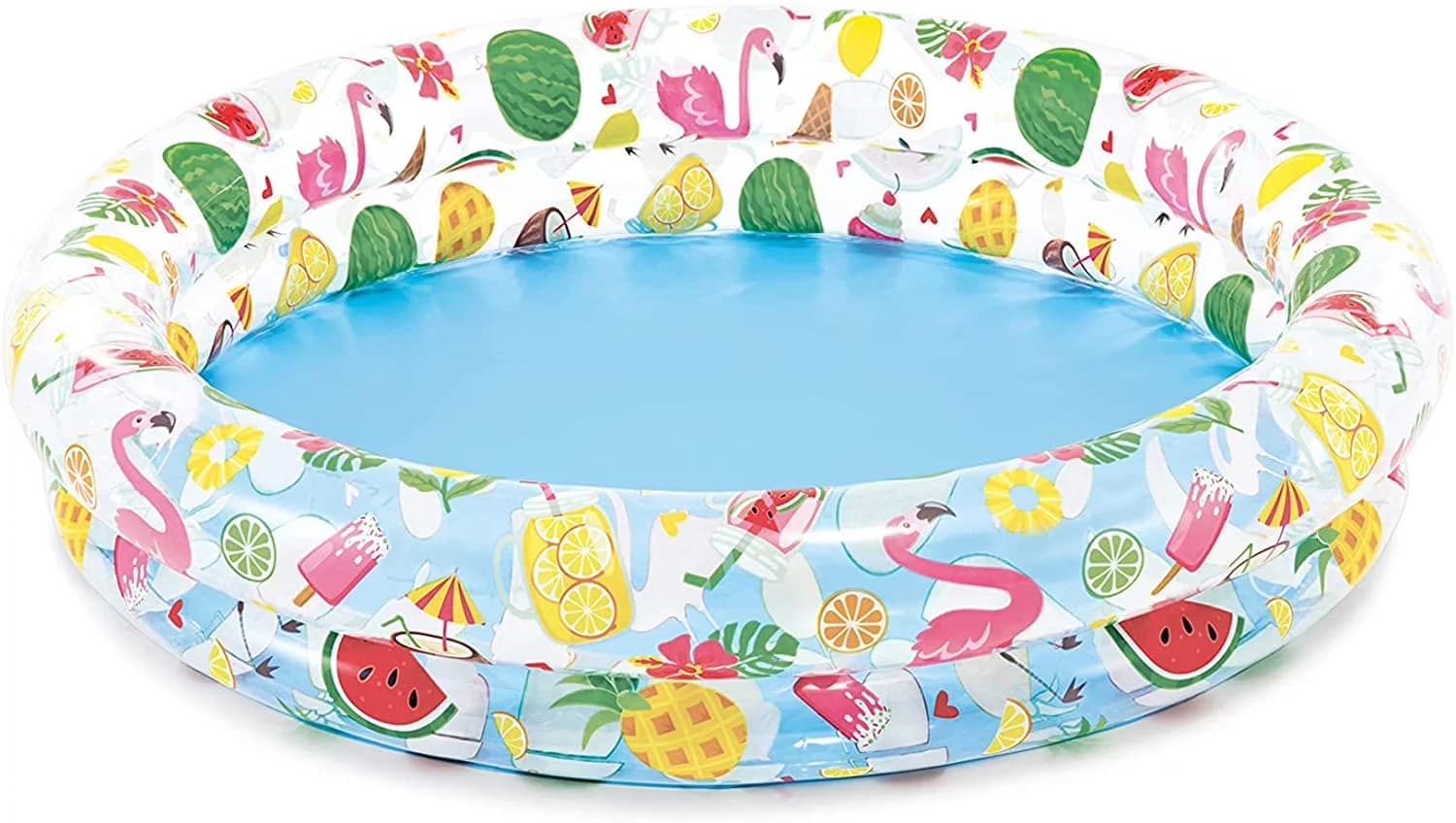 Efficient Inflatable Pool with 35 gal Round Plastic 10 in. H X 4 ft. D - Multicolor Model F58E24