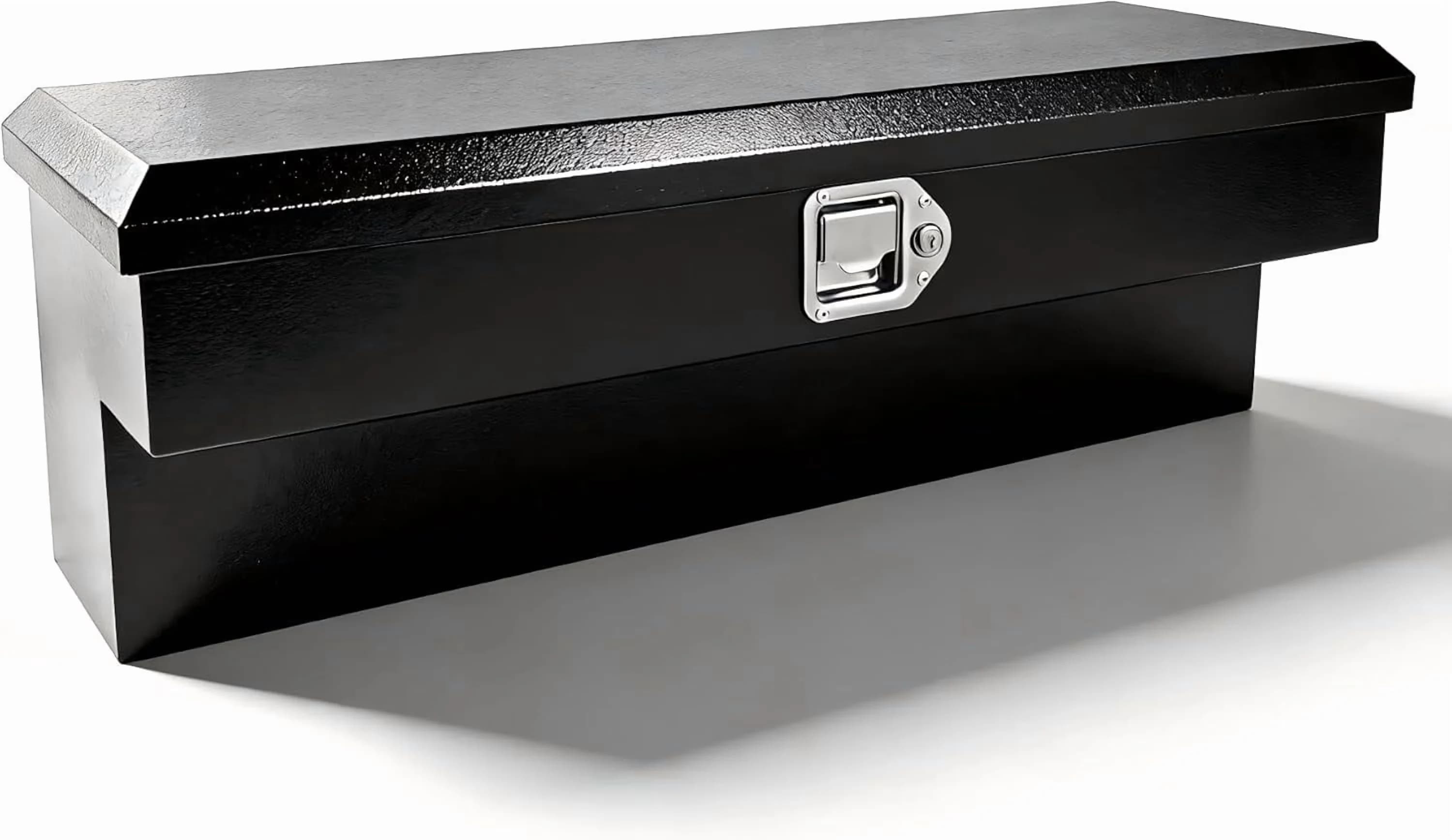 Compact Toolstorage with Reusable, Lockable, Steel Side Mount Tool Box - Steel Black Model 54FAAF